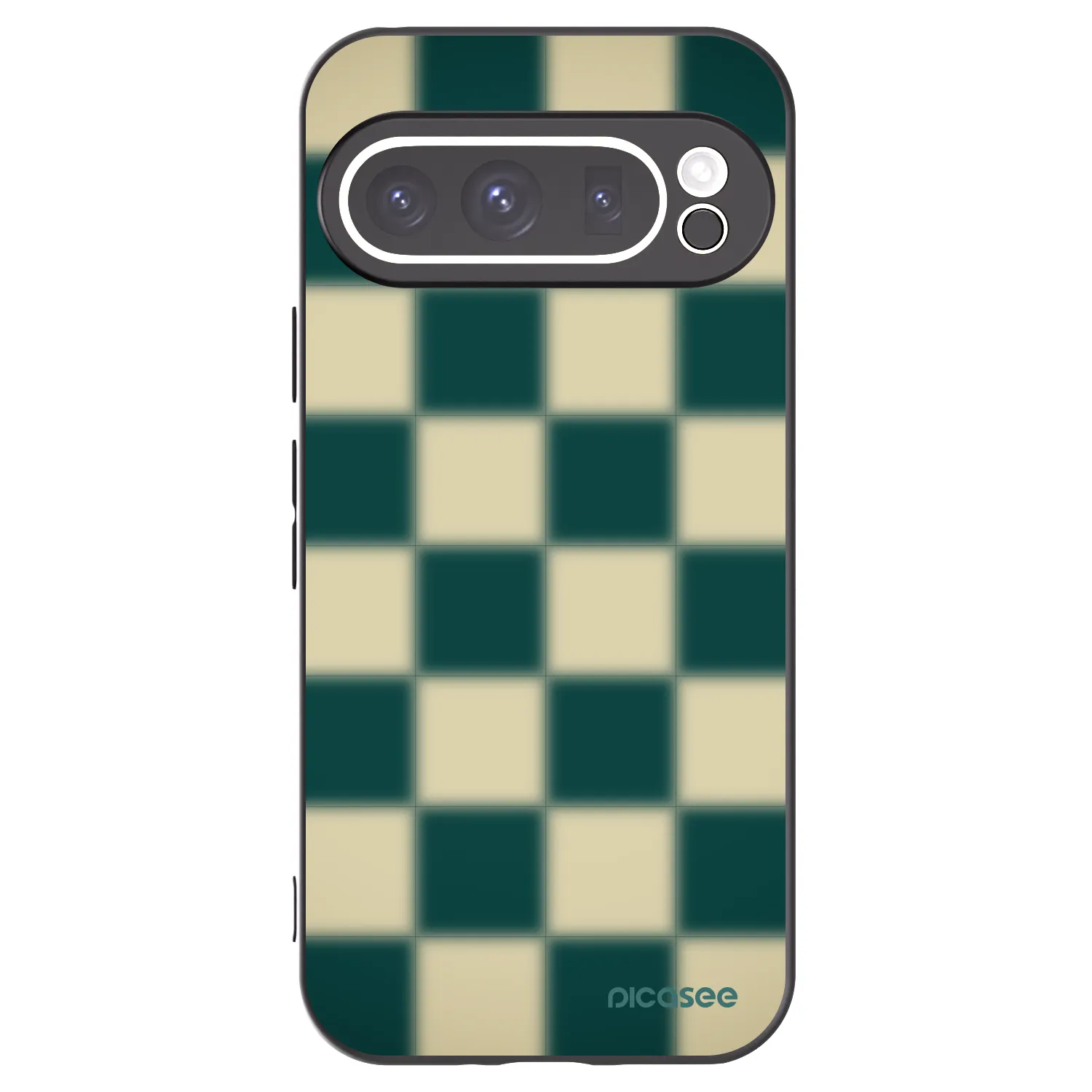 Picasee Μαύρη θήκη σιλικόνης για Google Pixel 9 Pro XL - Shadow Chess