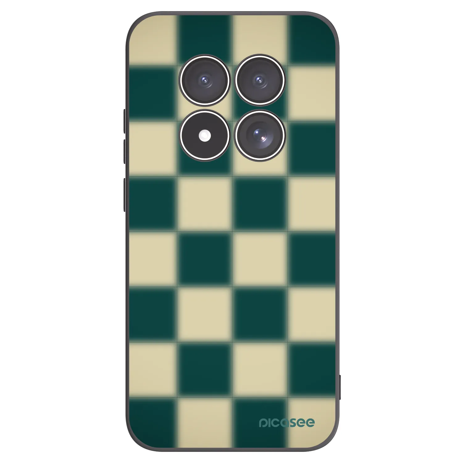 Picasee Μαύρη θήκη σιλικόνης για Xiaomi Redmi Note 15 Pro 4G - Shadow Chess