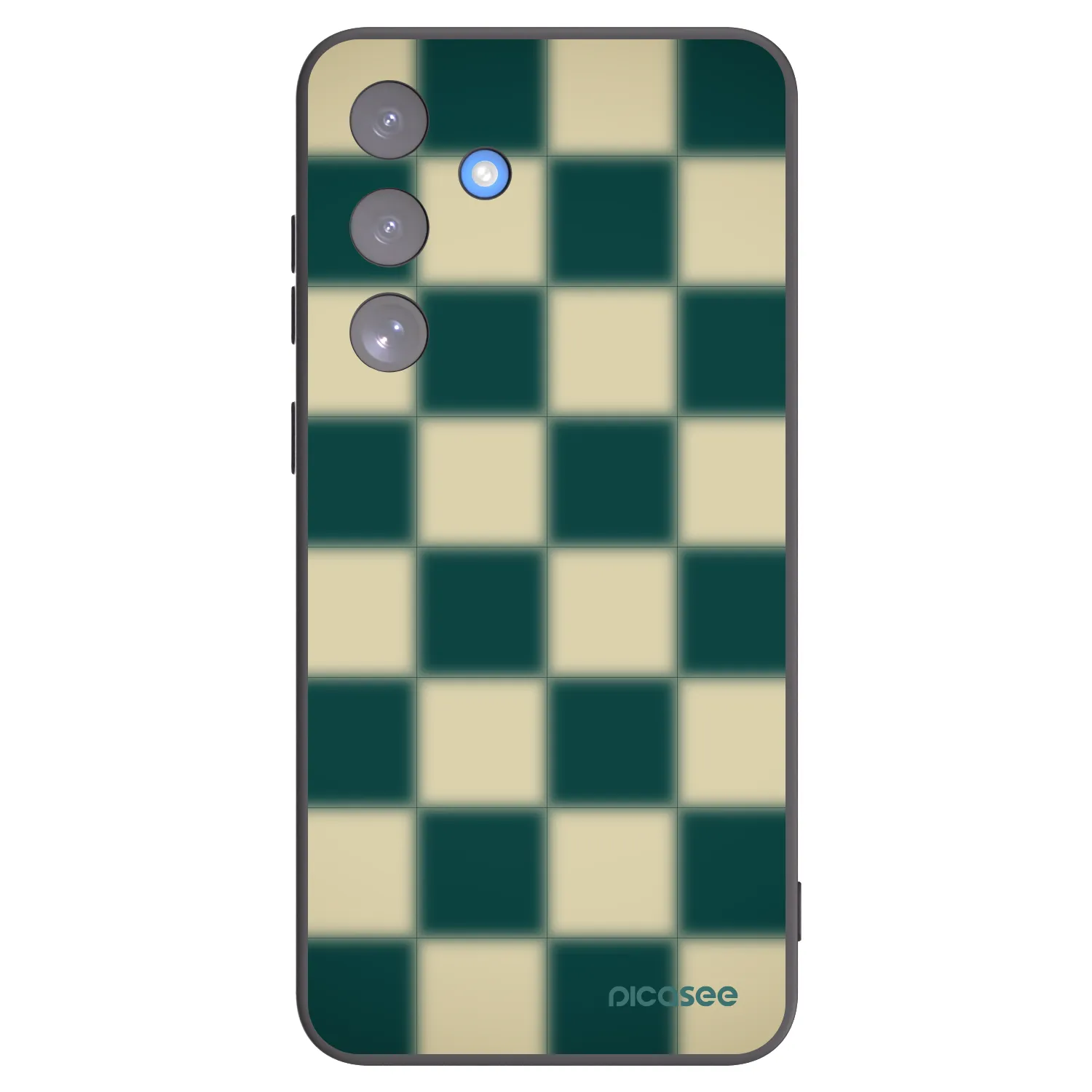 Picasee Μαύρη θήκη σιλικόνης για Samsung Galaxy S25 FE 5G - Shadow Chess