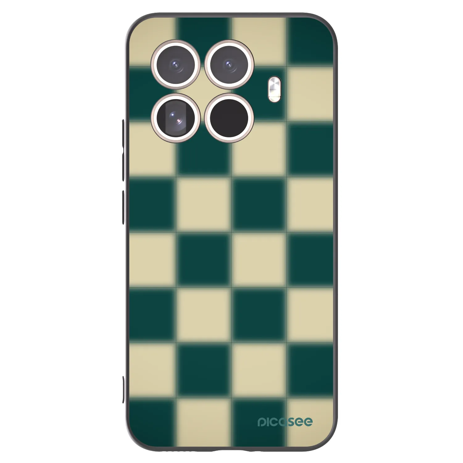 Picasee Μαύρη θήκη σιλικόνης για Xiaomi 15T Pro - Shadow Chess
