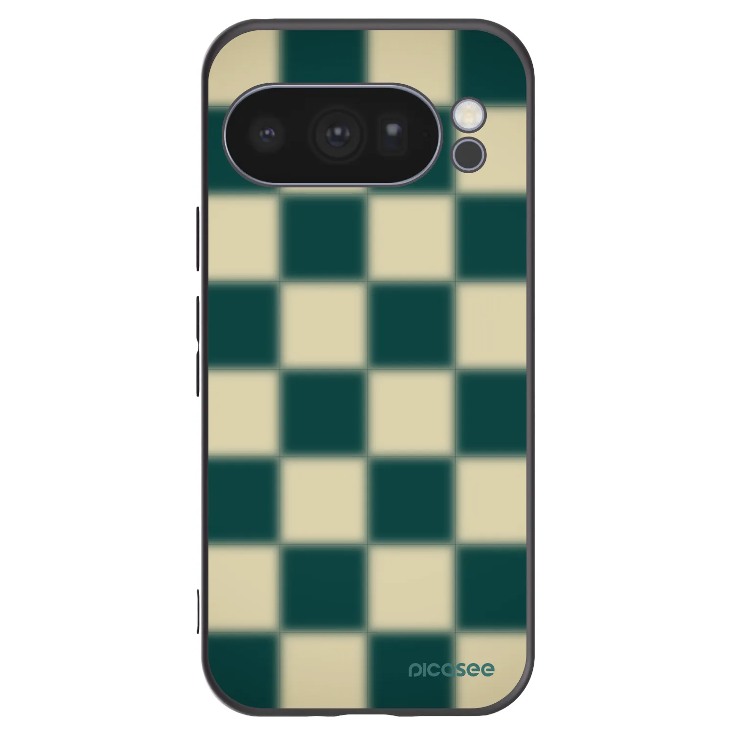 Picasee Μαύρη θήκη σιλικόνης για Google Pixel 10 Pro - Shadow Chess