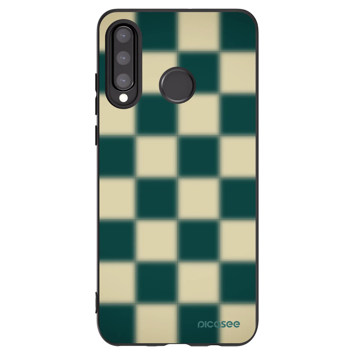 Picasee Μαύρη θήκη σιλικόνης για Huawei P30 Lite - Shadow Chess