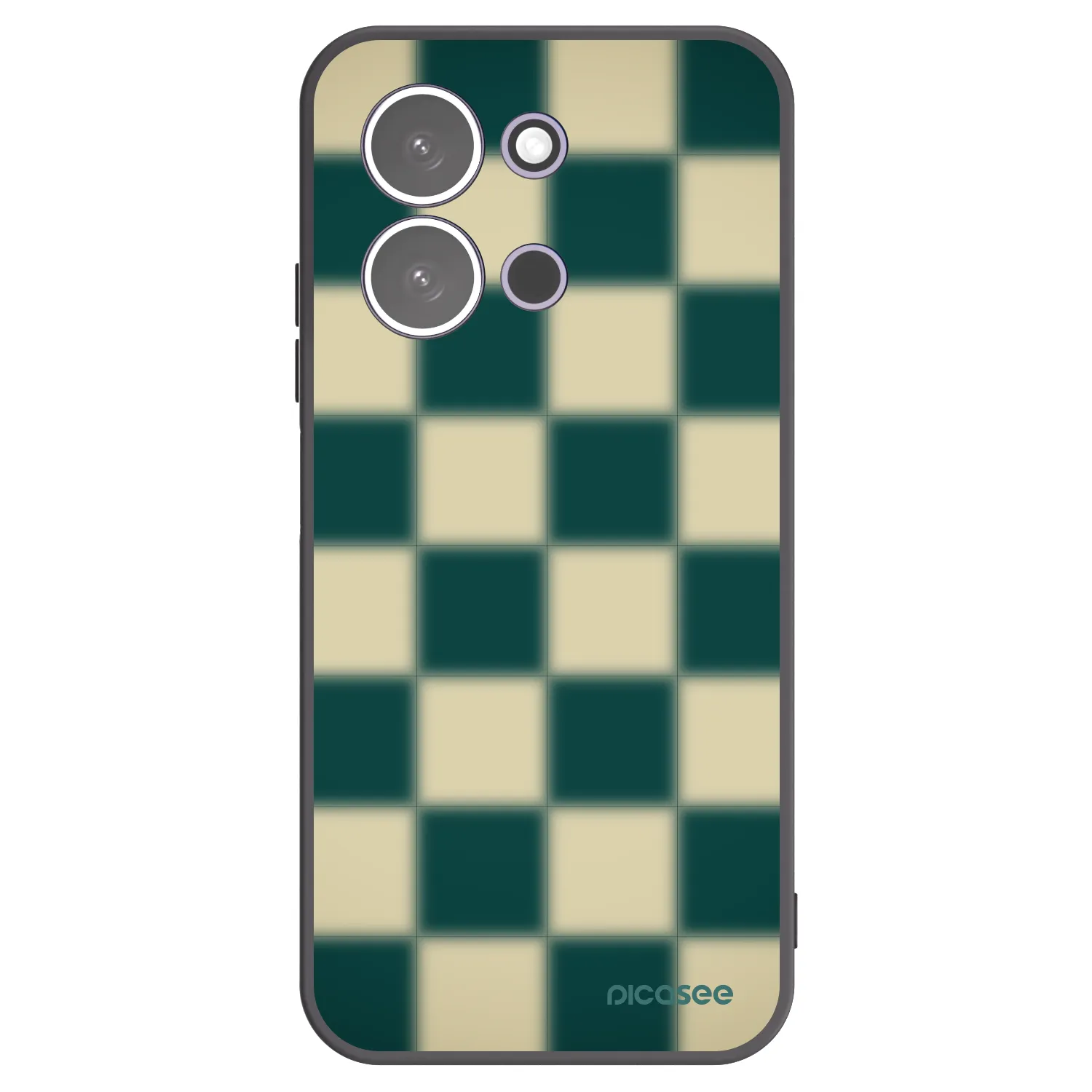 Picasee Μαύρη θήκη σιλικόνης για Xiaomi Redmi 15C 5G - Shadow Chess