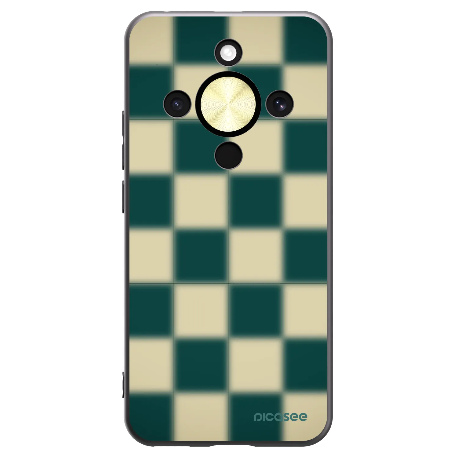 Picasee Μαύρη θήκη σιλικόνης για Honor Magic8 Lite 5G - Shadow Chess