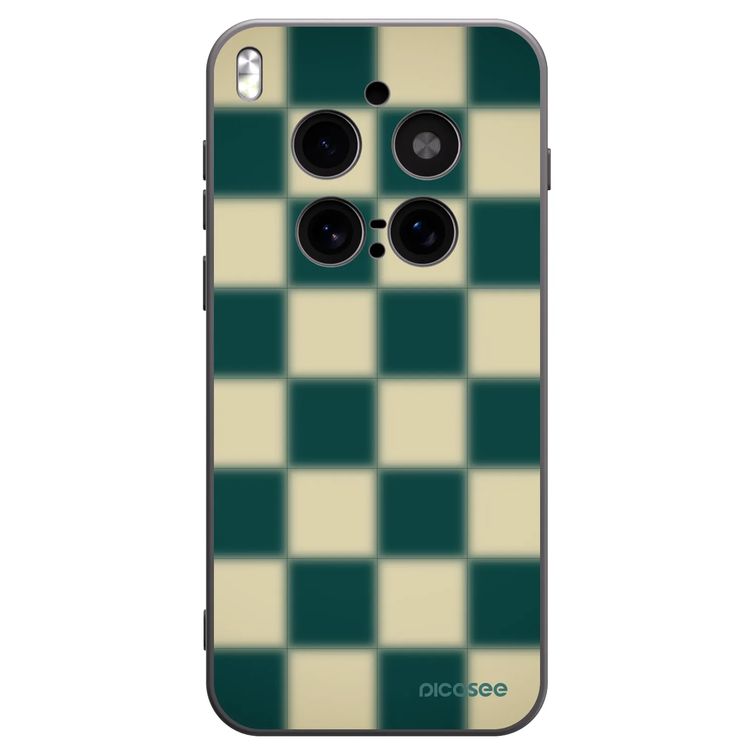 Picasee Μαύρη θήκη σιλικόνης για Vivo X300 Pro - Shadow Chess