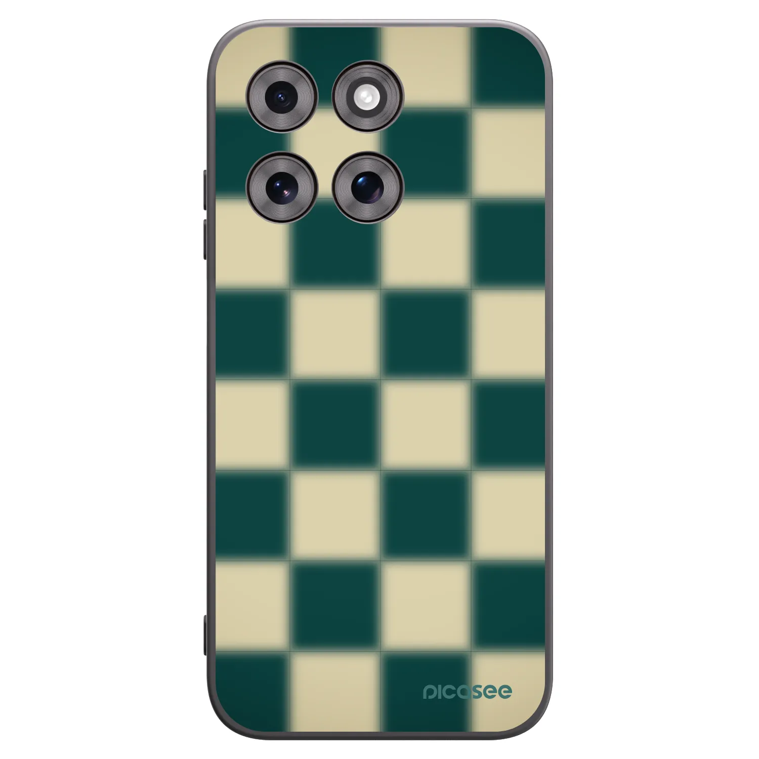 Picasee Μαύρη θήκη σιλικόνης για Motorola Moto G77 - Shadow Chess