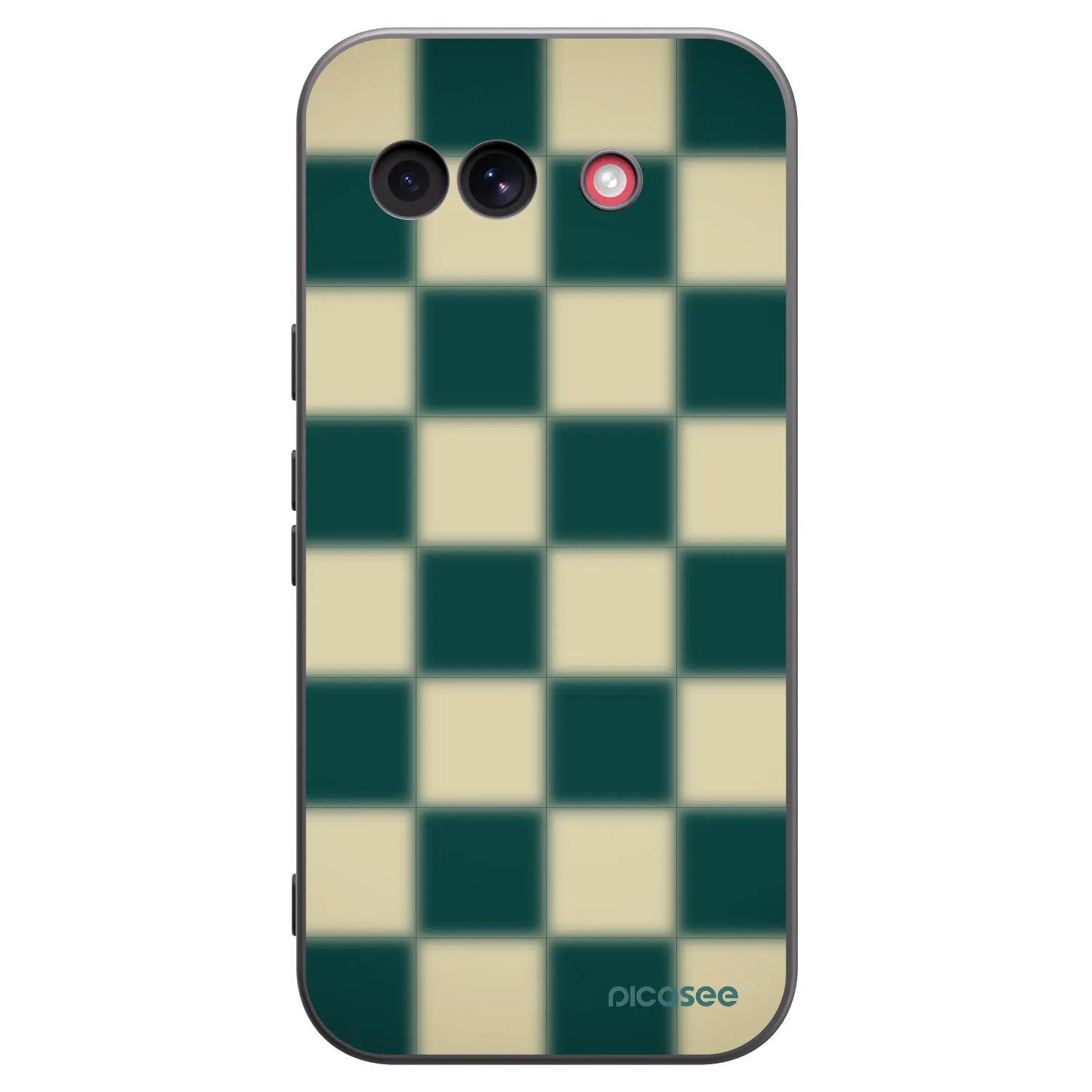 Picasee Μαύρη θήκη σιλικόνης για Google Pixel 10a - Shadow Chess