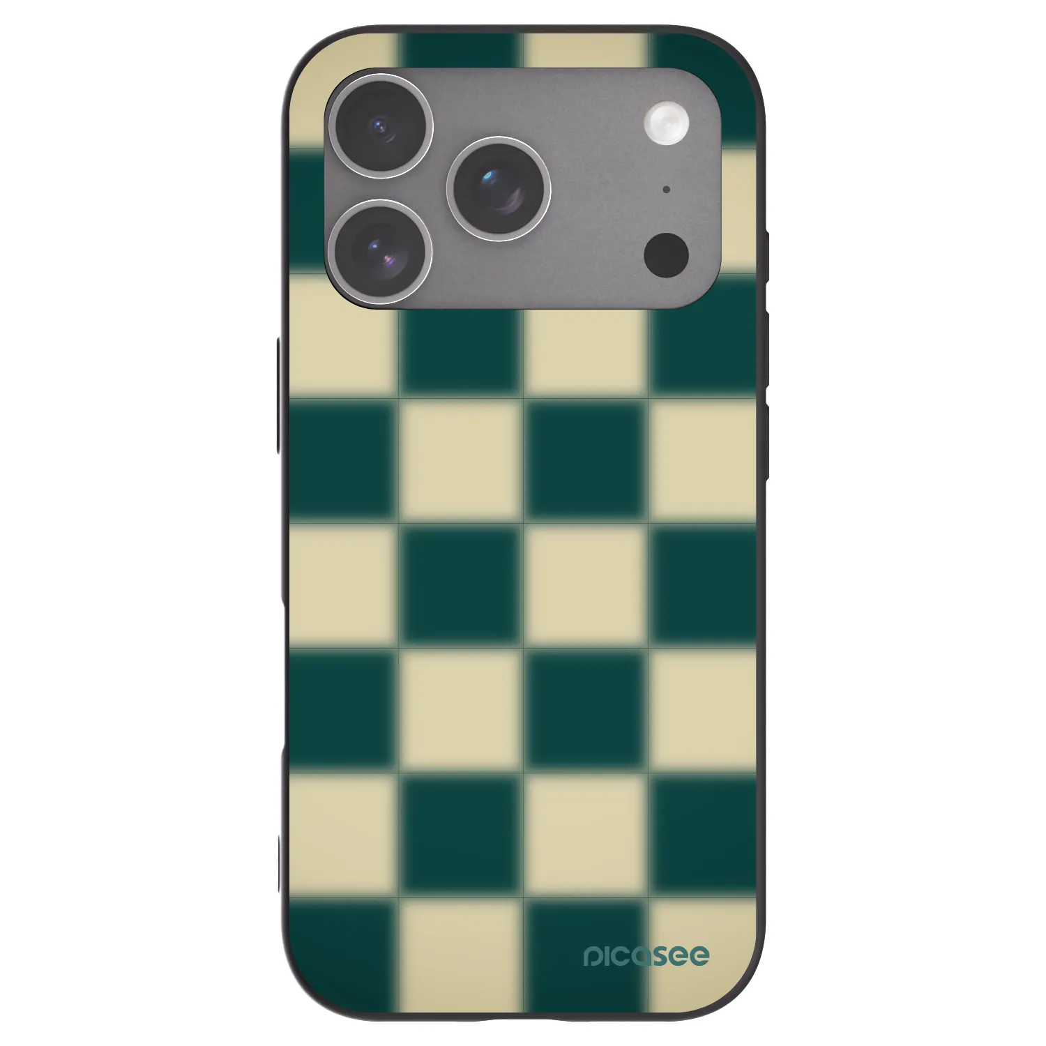 Picasee Μαύρη θήκη σιλικόνης για Apple iPhone 18 Pro - Shadow Chess