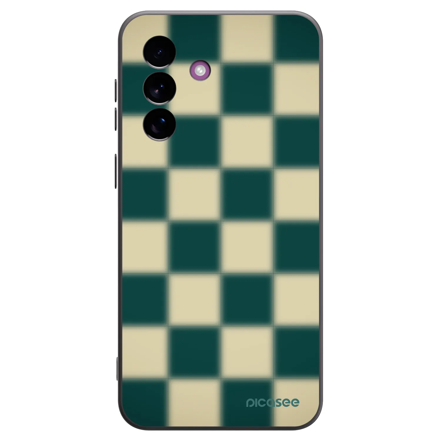 Picasee Μαύρη θήκη σιλικόνης για Samsung Galaxy A37 - Shadow Chess
