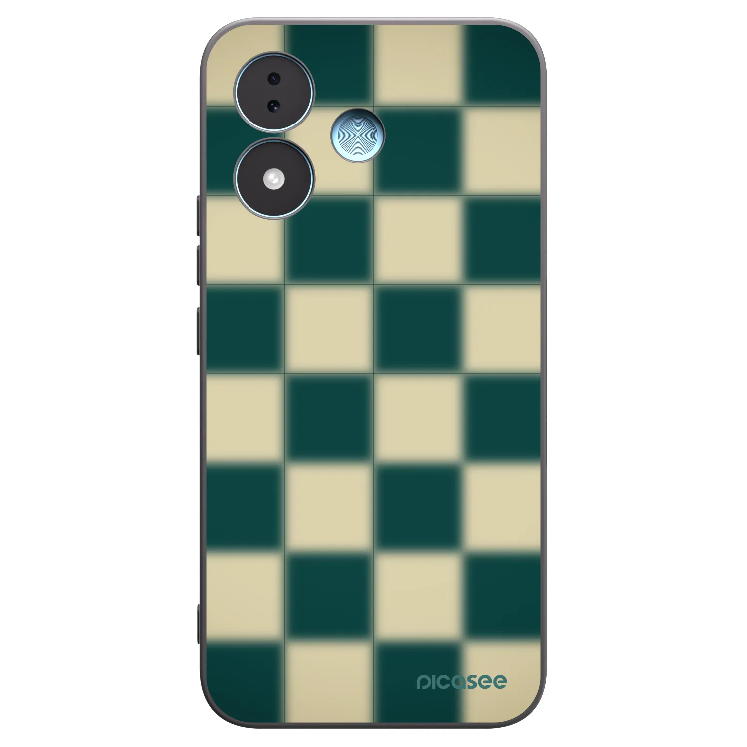 Picasee Μαύρη θήκη σιλικόνης για Xiaomi Redmi Note 17 5G - Shadow Chess