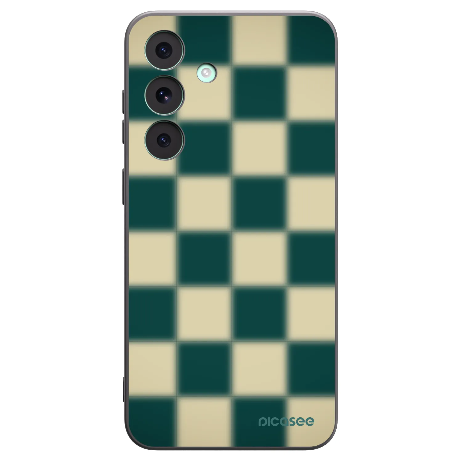 Picasee Μαύρη θήκη σιλικόνης για Samsung Galaxy S26 FE - Shadow Chess