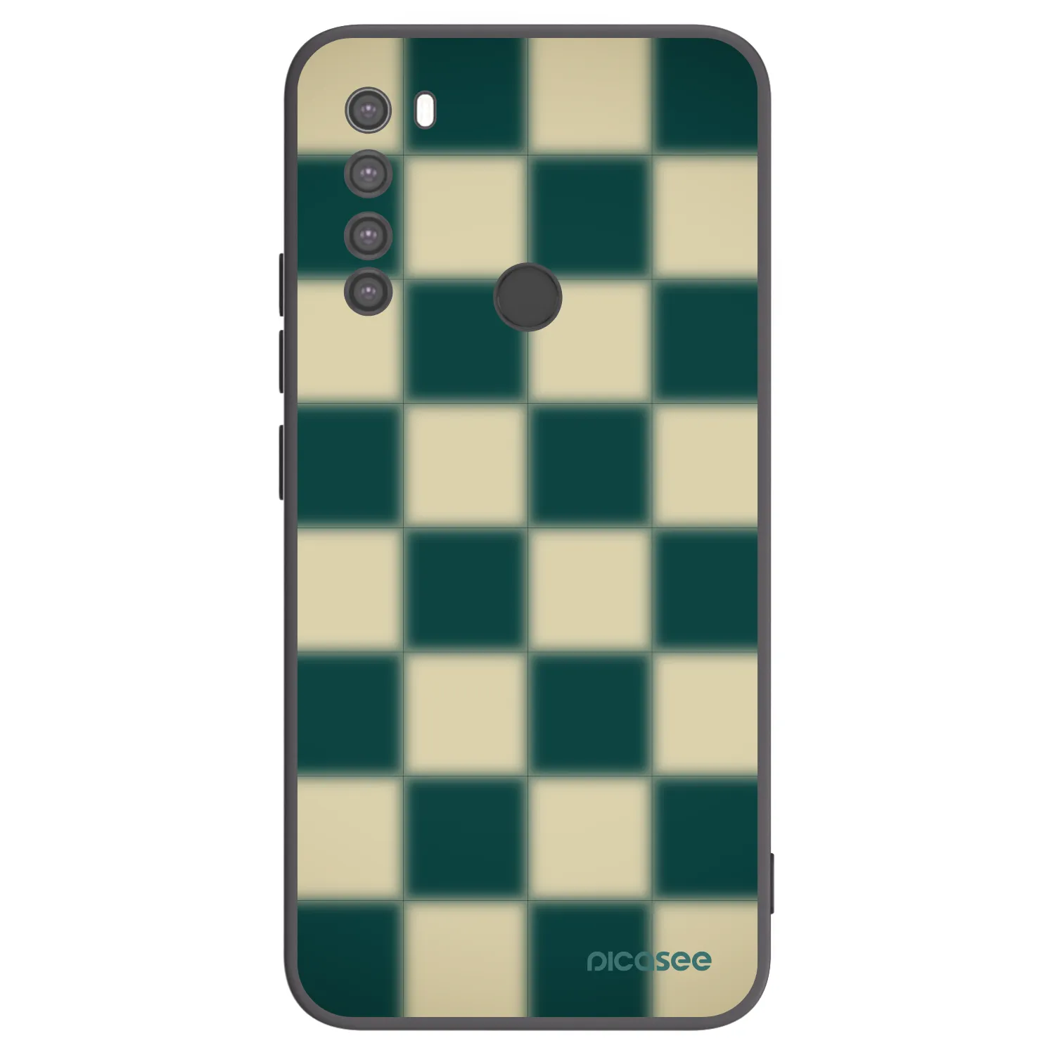 Picasee Μαύρη θήκη σιλικόνης για Xiaomi Redmi Note 8 - Shadow Chess