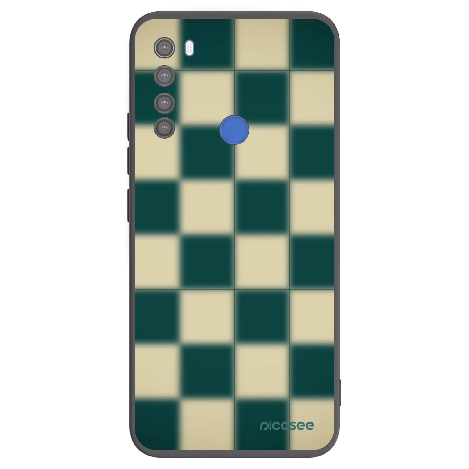 Picasee Μαύρη θήκη σιλικόνης για Xiaomi Redmi Note 8T - Shadow Chess