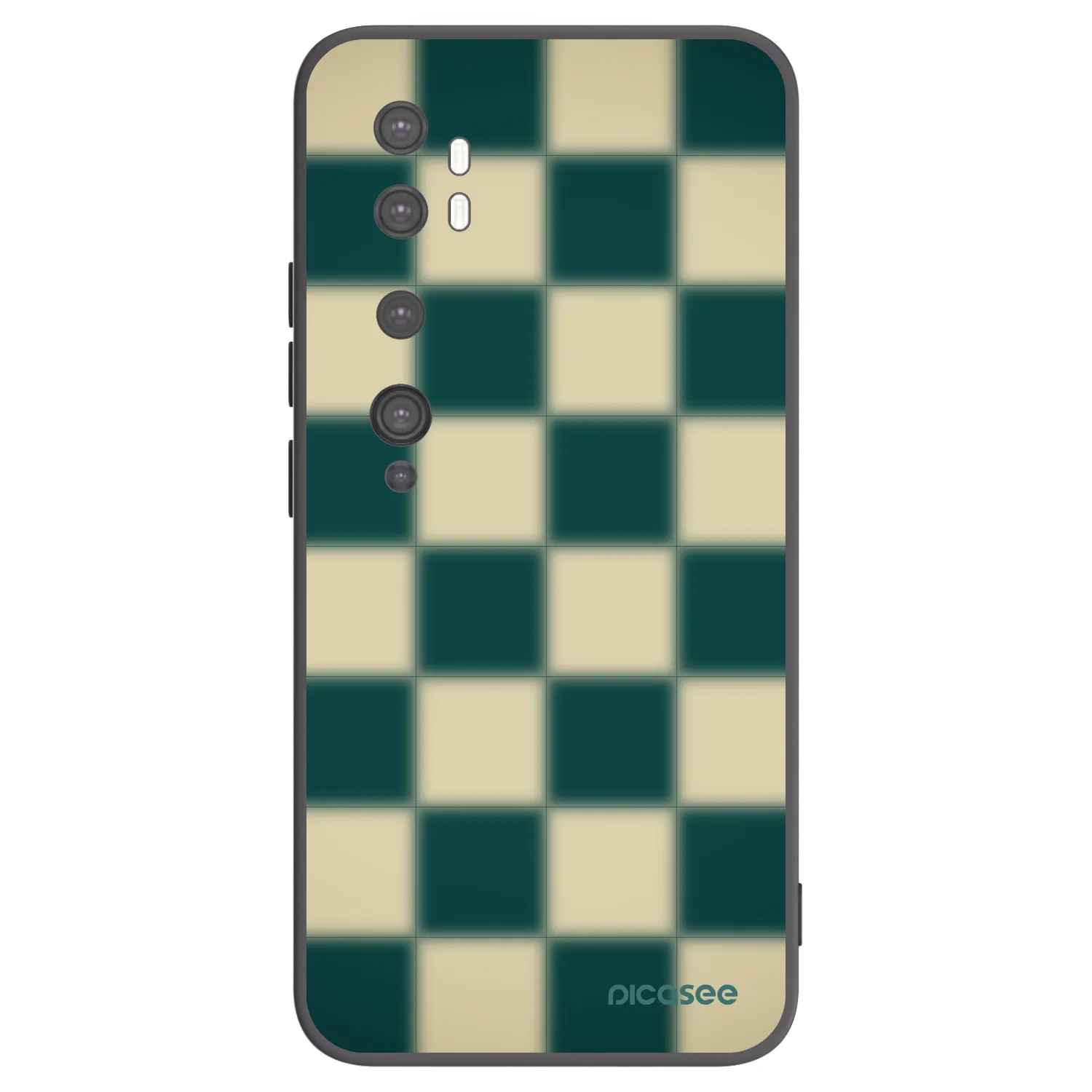 Picasee Μαύρη θήκη σιλικόνης για Xiaomi Mi Note 10 (Pro) - Shadow Chess