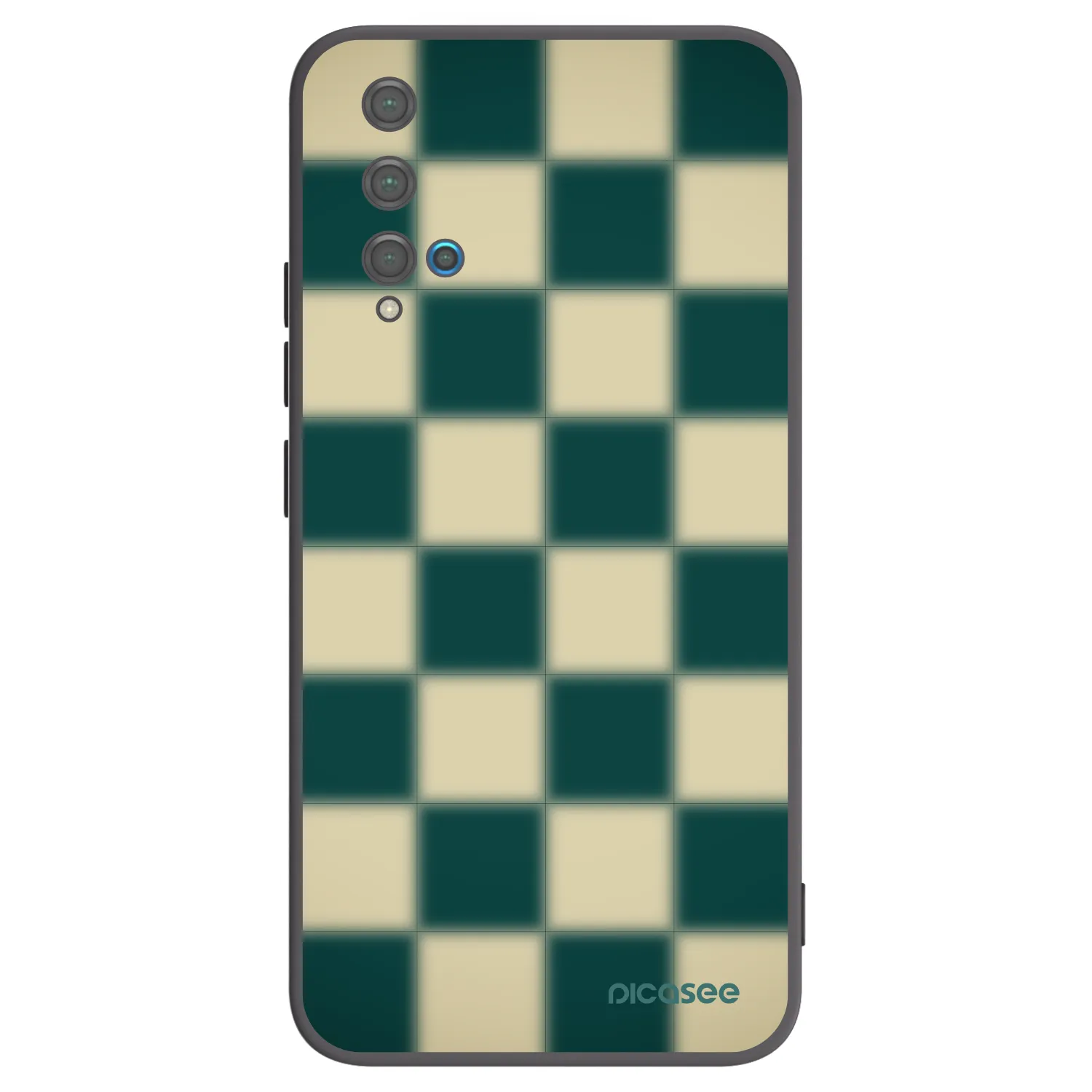 Picasee Μαύρη θήκη σιλικόνης για Huawei Nova 5T - Shadow Chess