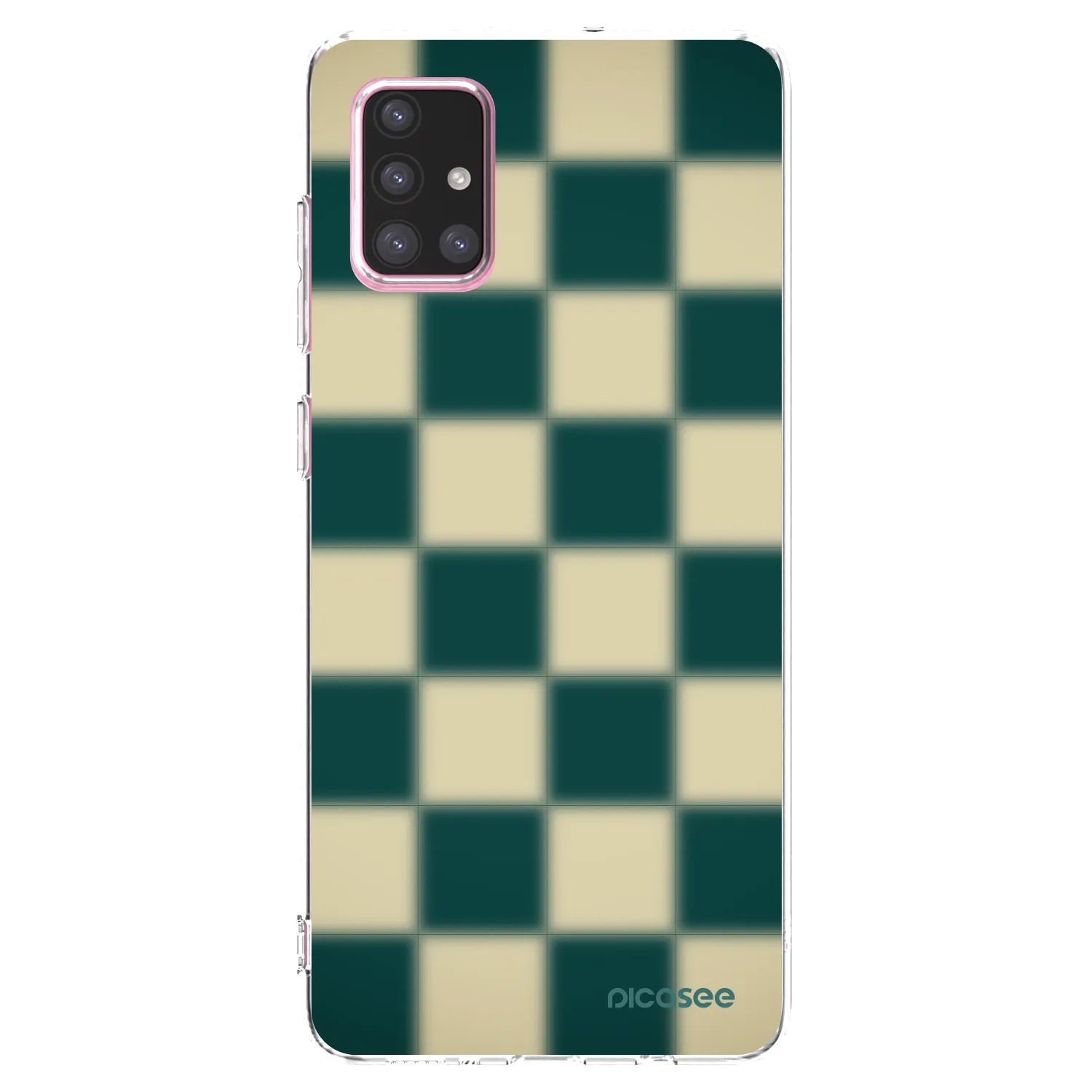 Picasee διαφανής θήκη σιλικόνης Samsung Galaxy A71 A715F - Shadow Chess