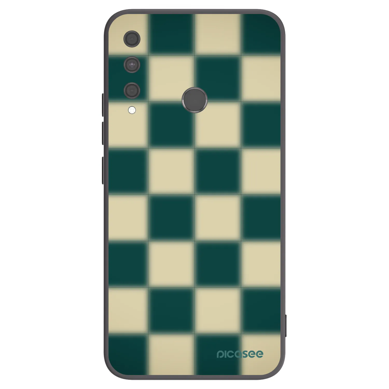 Picasee Μαύρη θήκη σιλικόνης για Huawei P40 Lite E - Shadow Chess