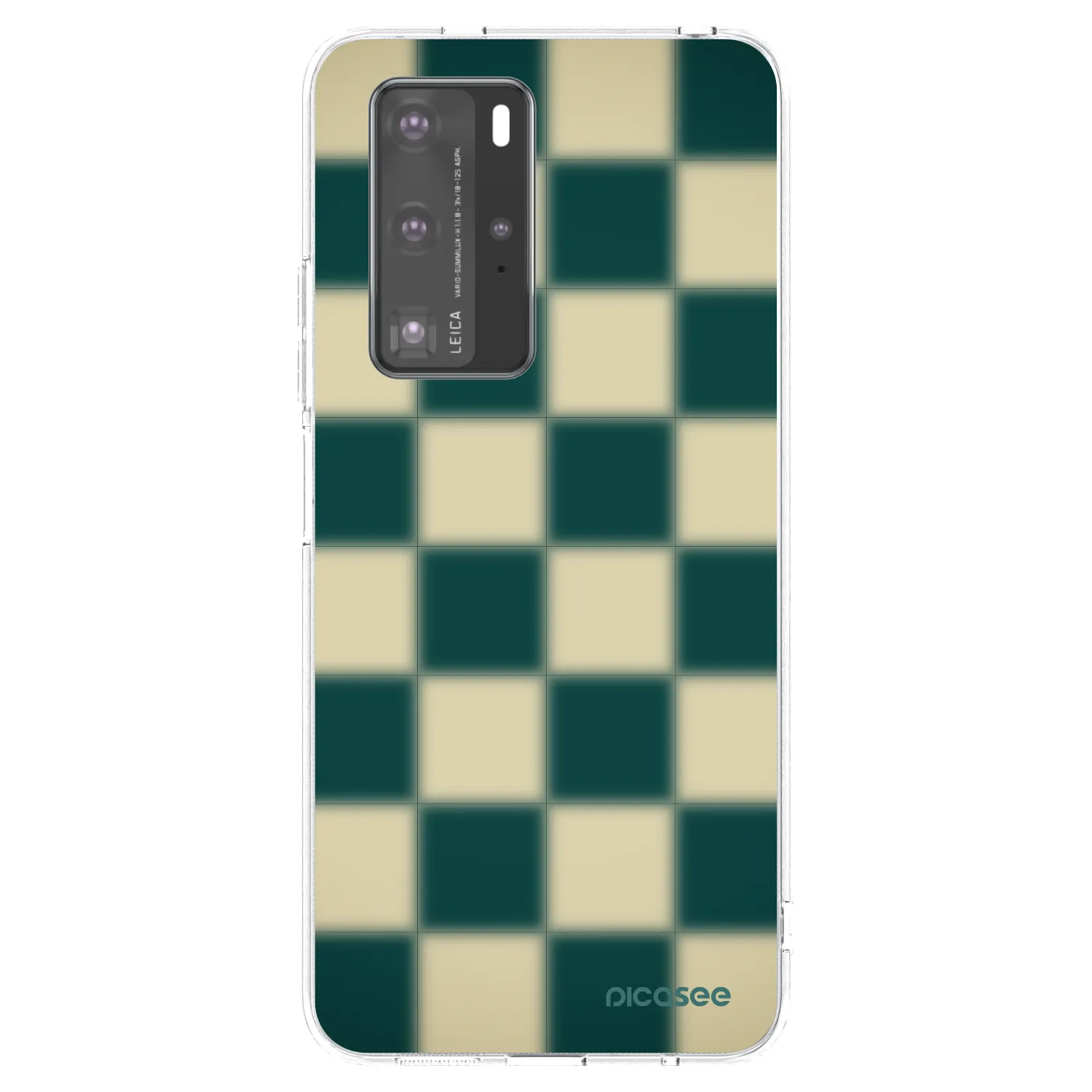 Picasee διαφανής θήκη σιλικόνης Huawei P40 Pro - Shadow Chess