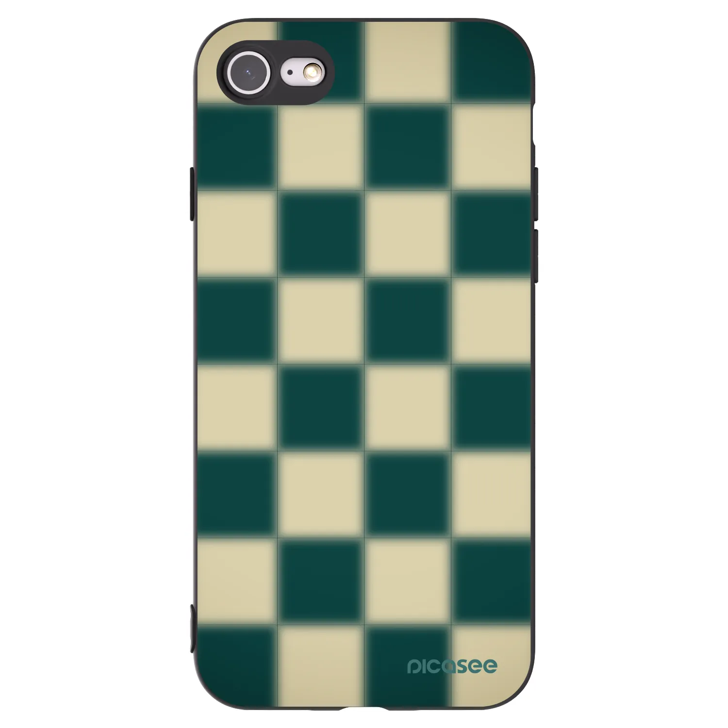 Picasee Μαύρη θήκη σιλικόνης για Apple iPhone SE 2020 - Shadow Chess
