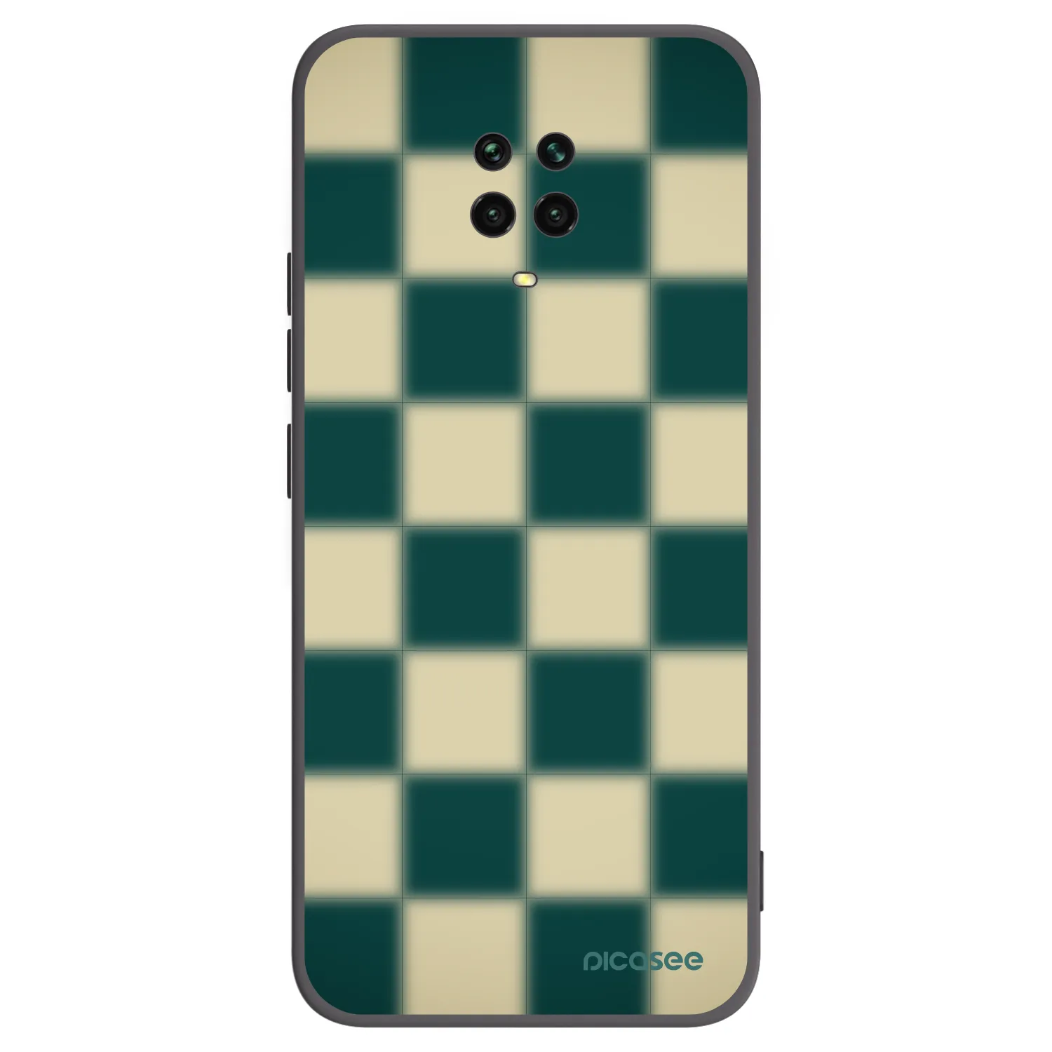Picasee Μαύρη θήκη σιλικόνης για Xiaomi Redmi Note 9 Pro - Shadow Chess