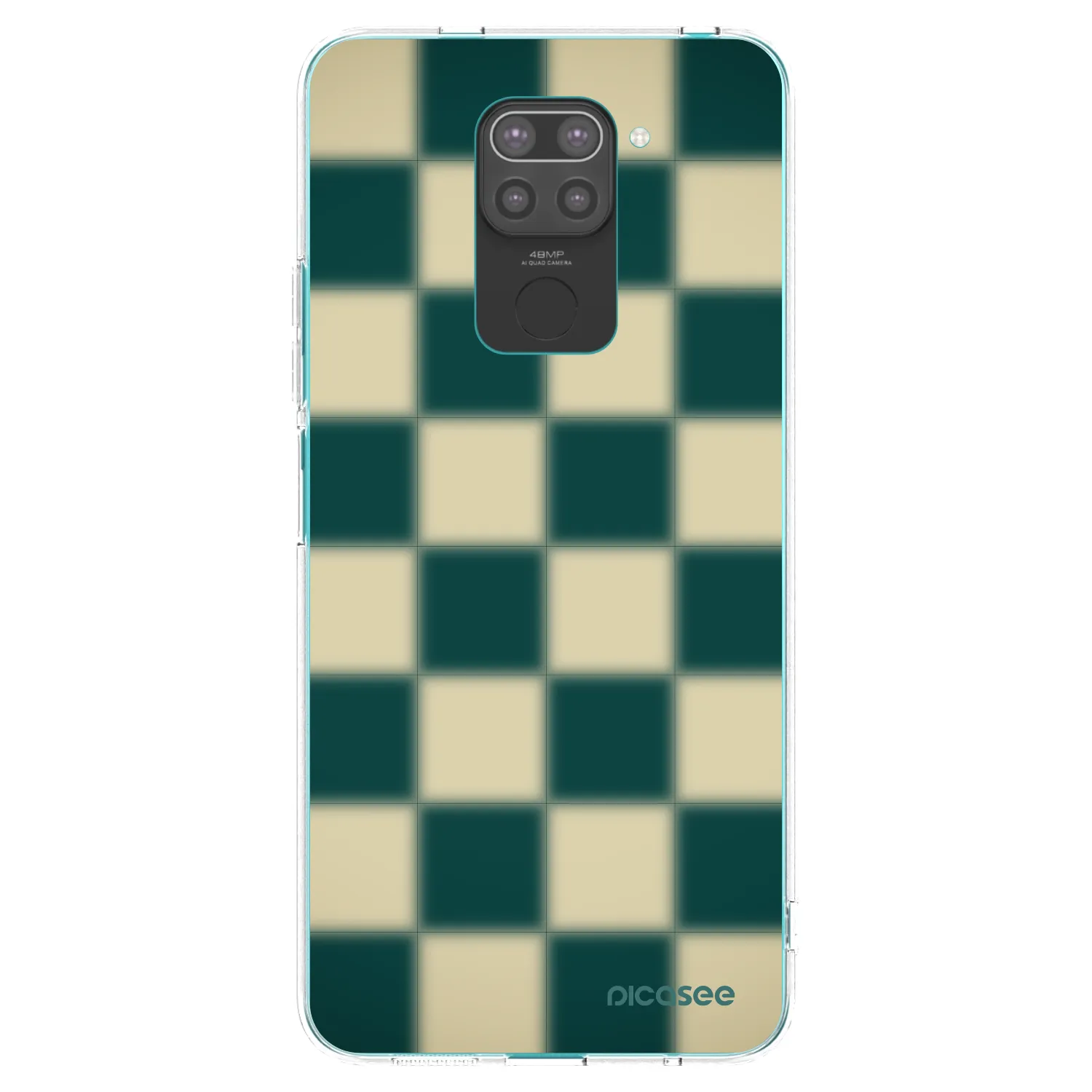 Picasee Μαύρη θήκη σιλικόνης για Xiaomi Redmi Note 9 - Shadow Chess