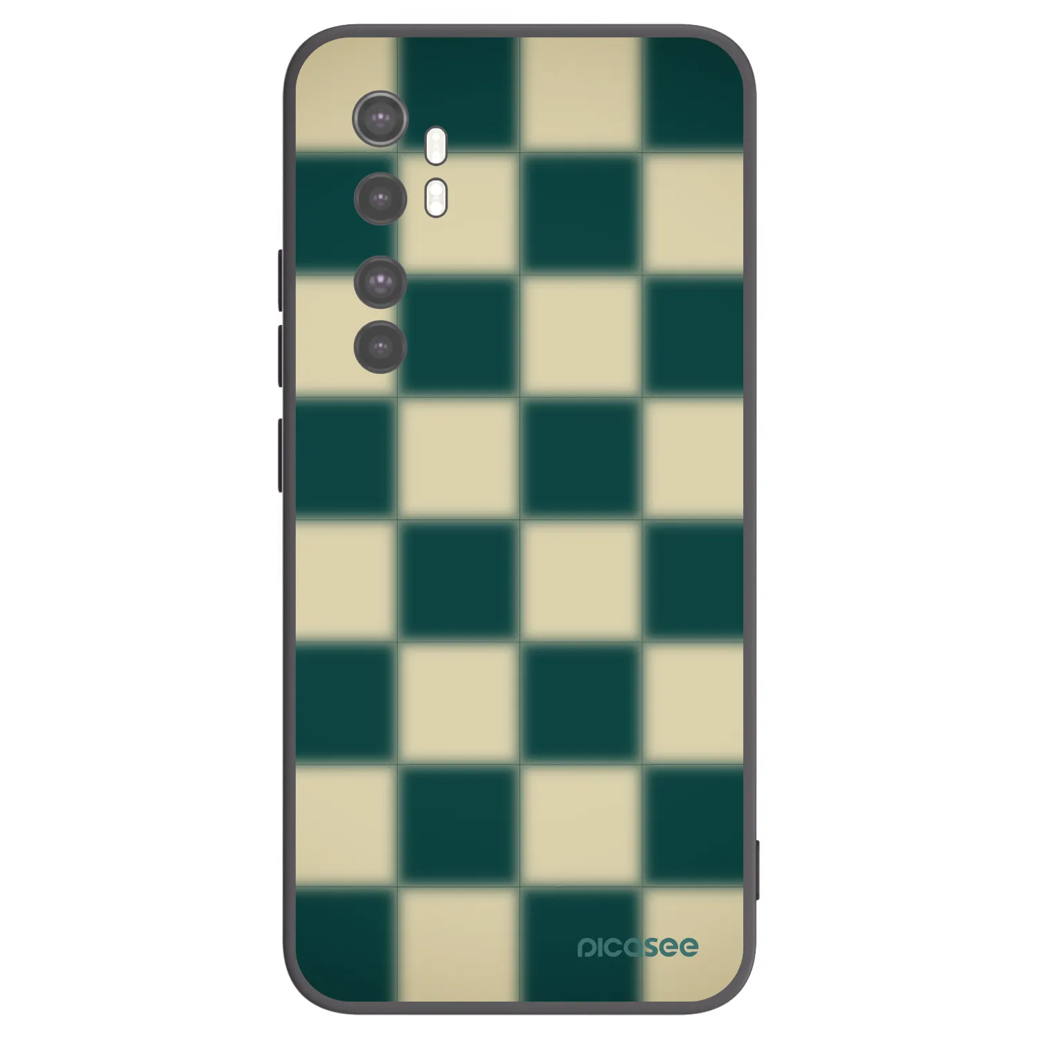 Picasee Μαύρη θήκη σιλικόνης για Xiaomi Mi Note 10 Lite - Shadow Chess