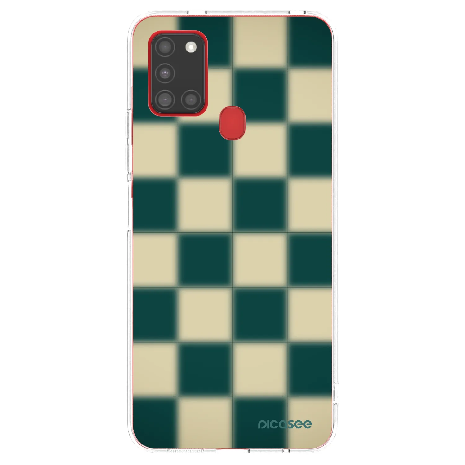 Picasee διαφανής θήκη σιλικόνης Samsung Galaxy A21s - Shadow Chess