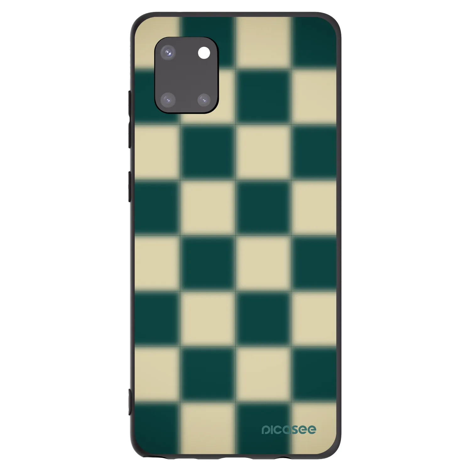 Picasee Μαύρη θήκη σιλικόνης για Samsung Galaxy Note 10 Lite N770F - Shadow Chess