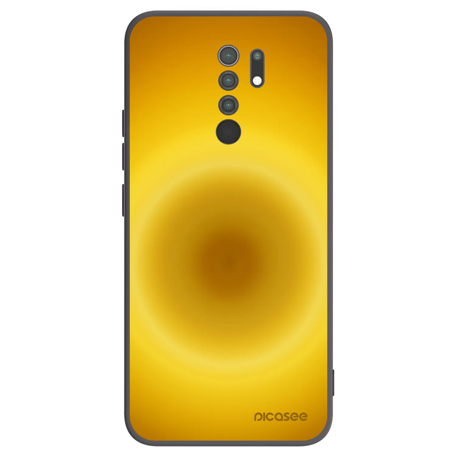 Picasee Μαύρη θήκη σιλικόνης για Xiaomi Redmi 9 - Solar Pulse