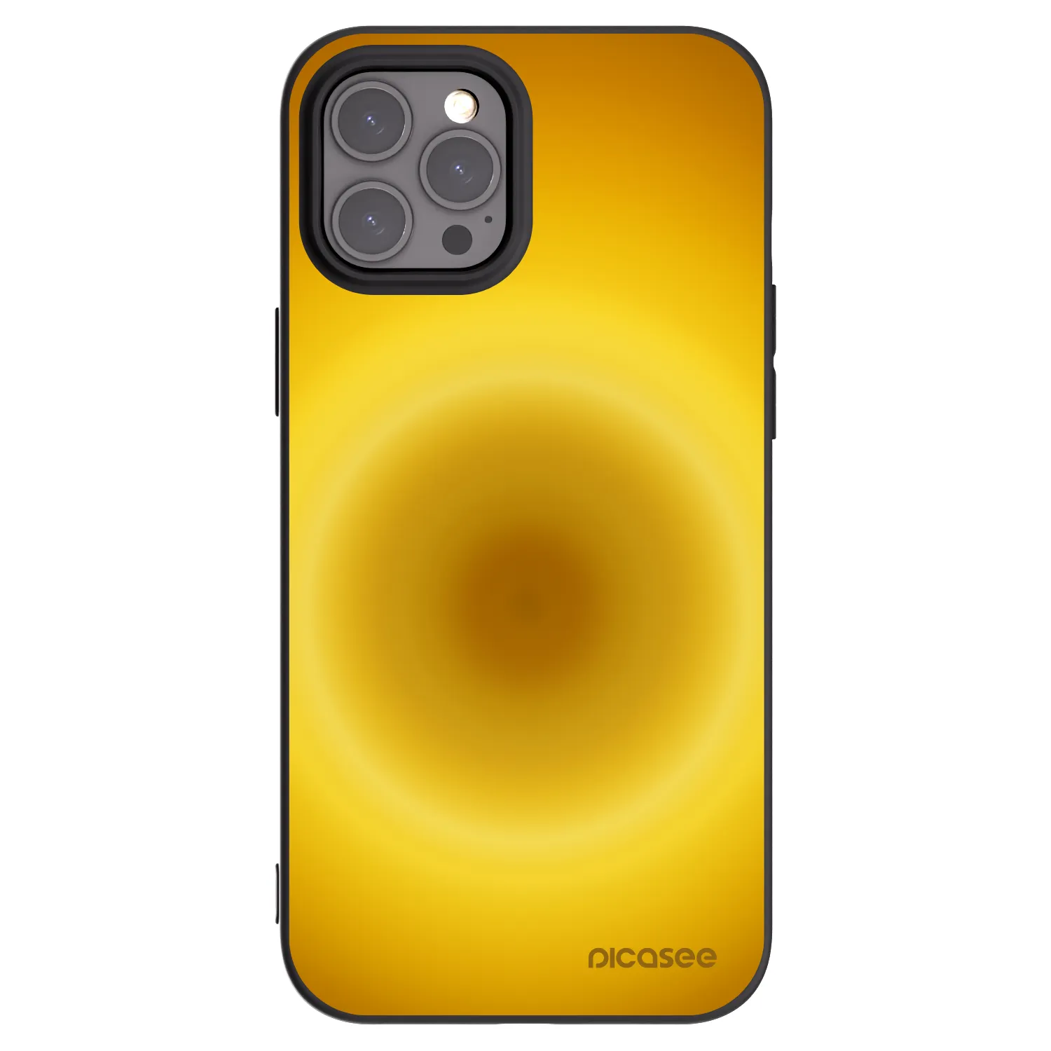 Picasee Μαύρη θήκη σιλικόνης για Apple iPhone 12 Pro Max - Solar Pulse