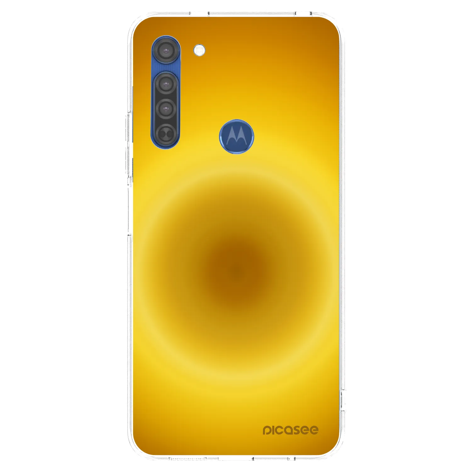 Picasee διαφανής θήκη σιλικόνης Motorola Moto G8 - Solar Pulse