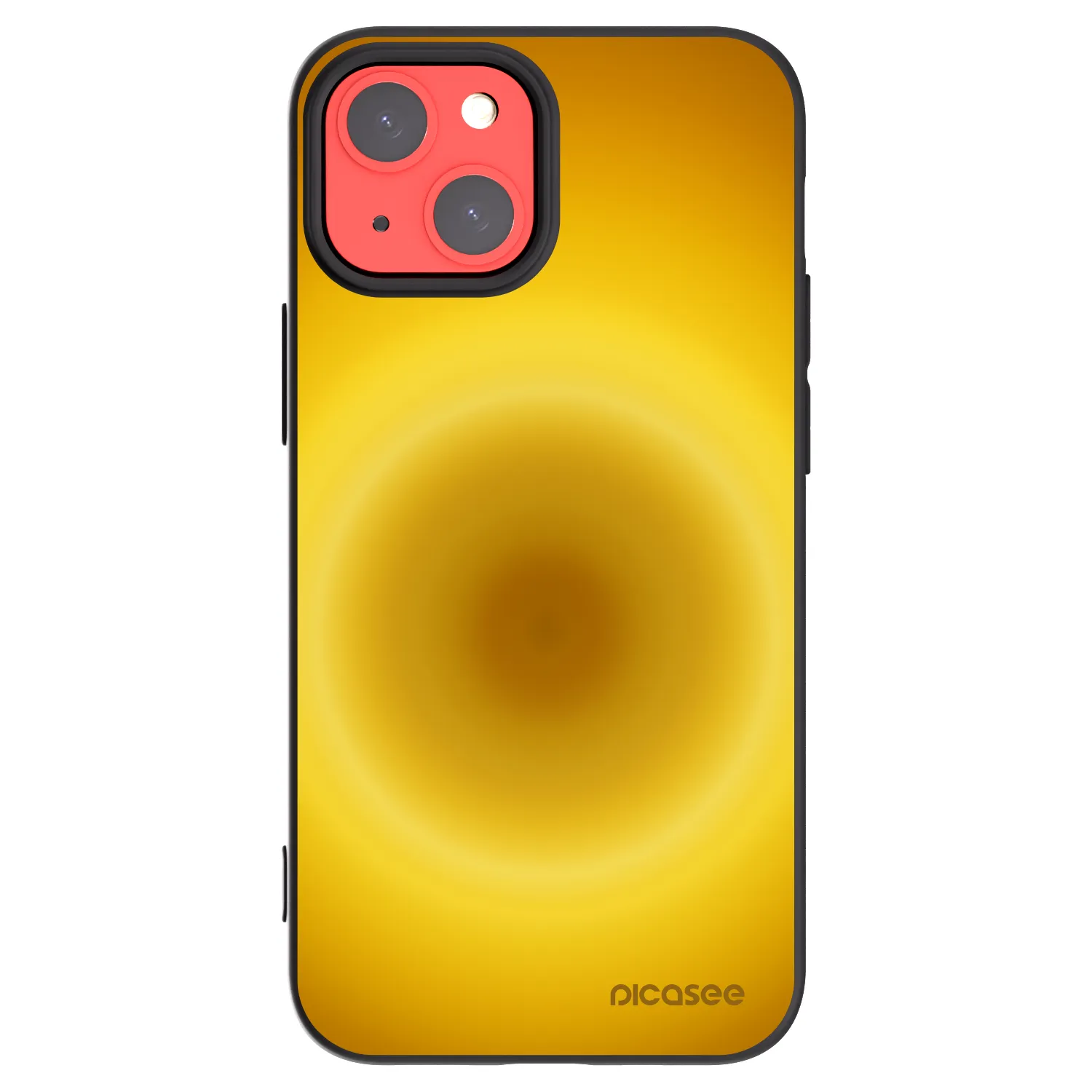 Picasee Μαύρη θήκη σιλικόνης για Apple iPhone 13 mini - Solar Pulse