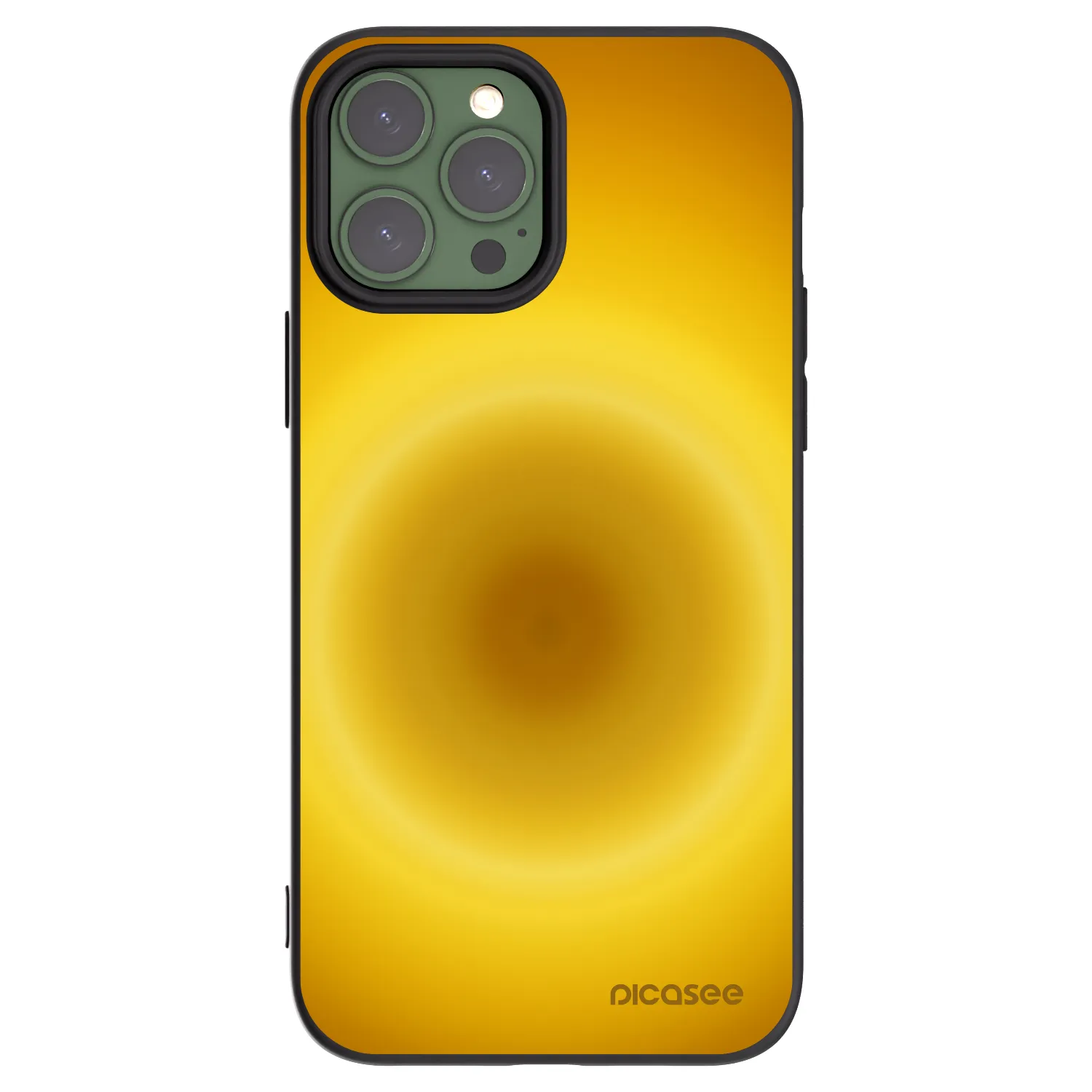 Picasee Μαύρη θήκη σιλικόνης για Apple iPhone 13 Pro Max - Solar Pulse