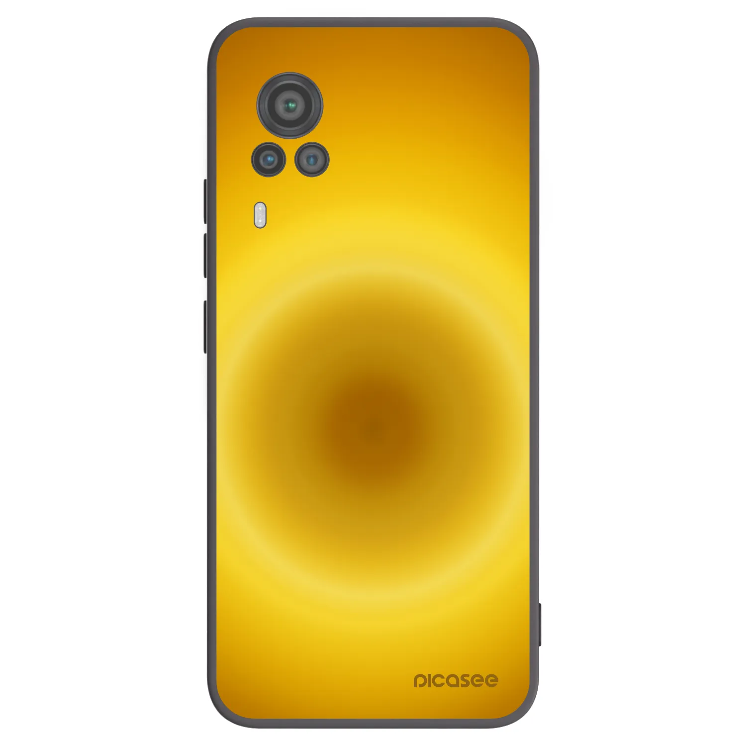 Picasee Μαύρη θήκη σιλικόνης για Vivo X60 Pro 5G - Solar Pulse