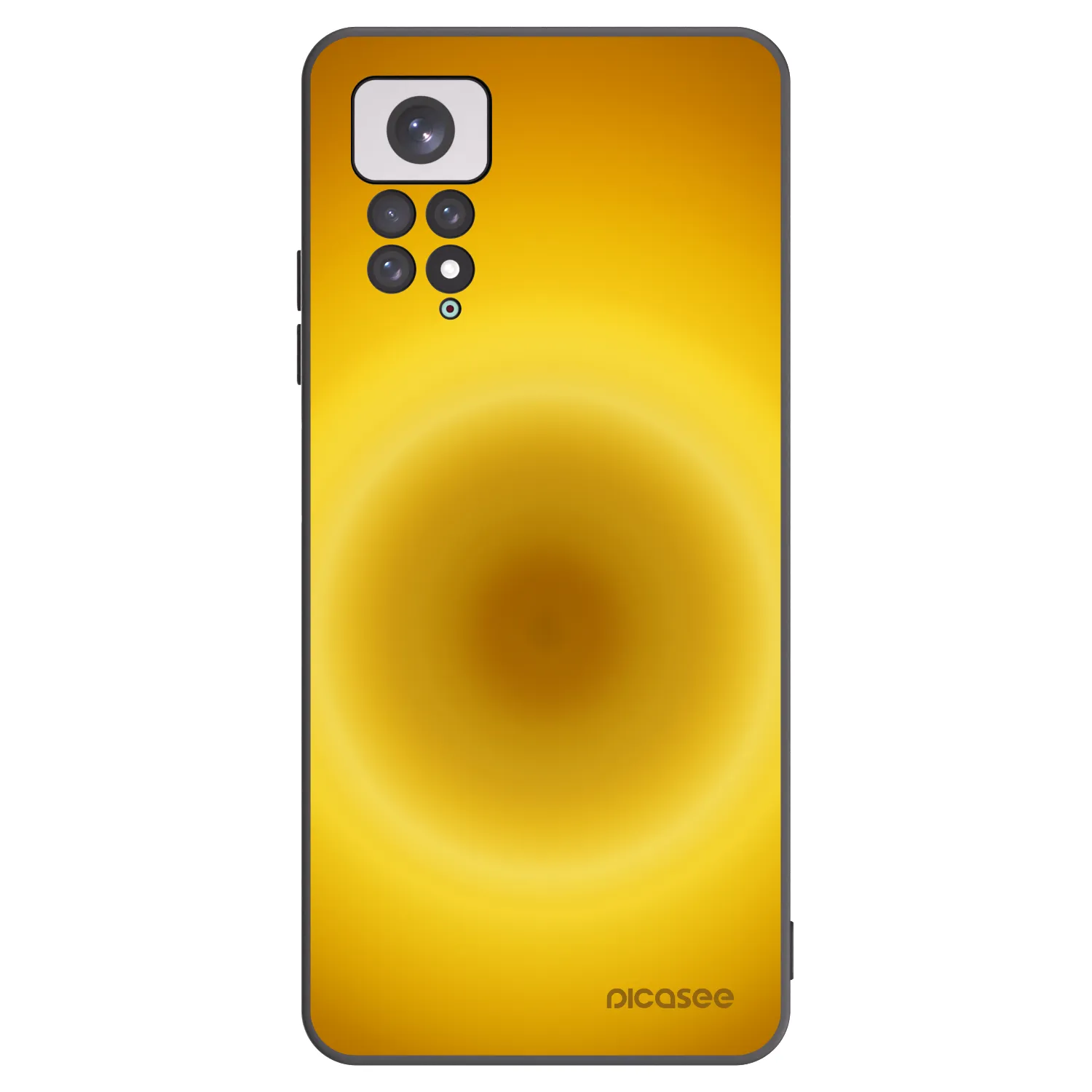 Picasee Μαύρη θήκη σιλικόνης για Xiaomi Redmi Note 11 - Solar Pulse