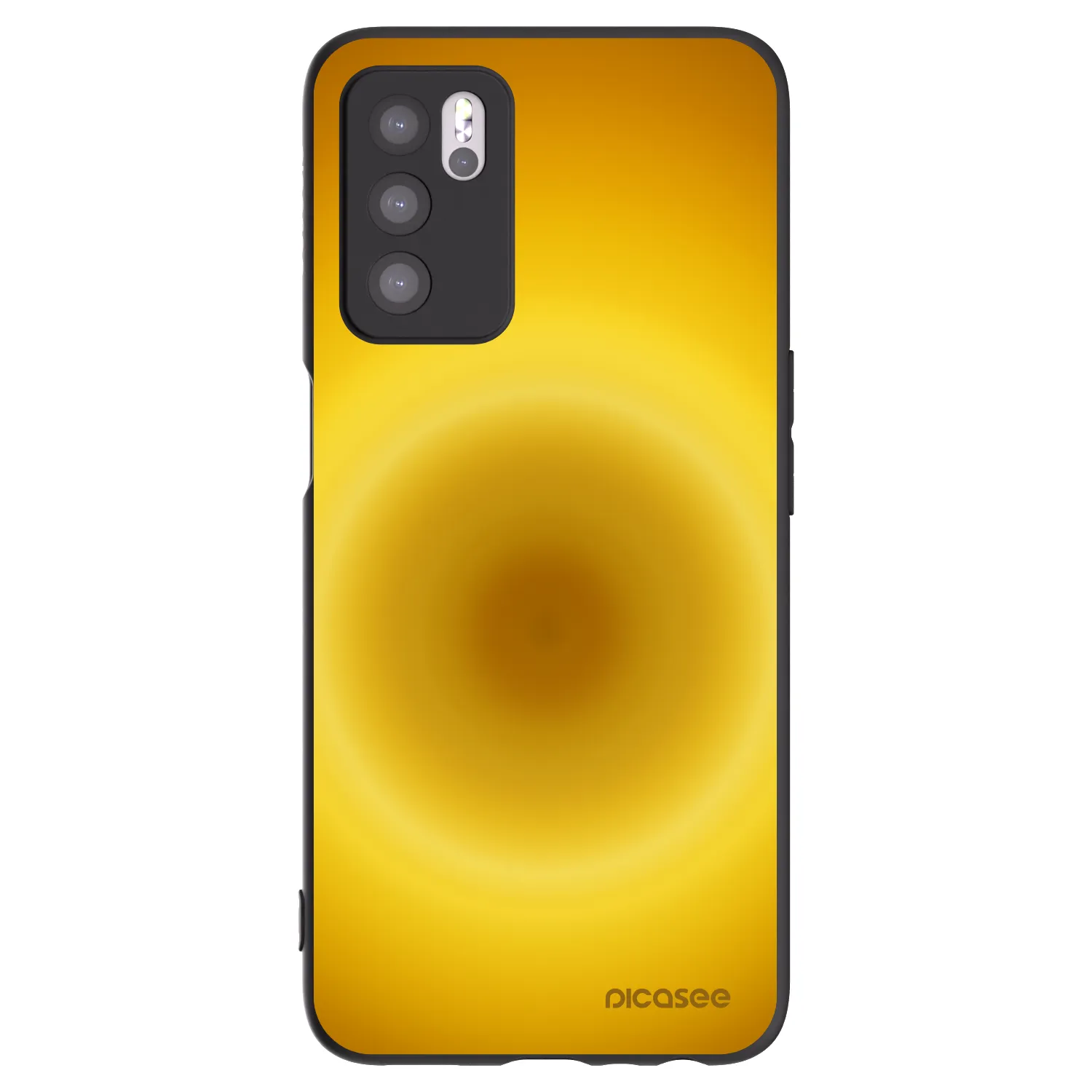 Picasee Μαύρη θήκη σιλικόνης για OPPO A16 - Solar Pulse