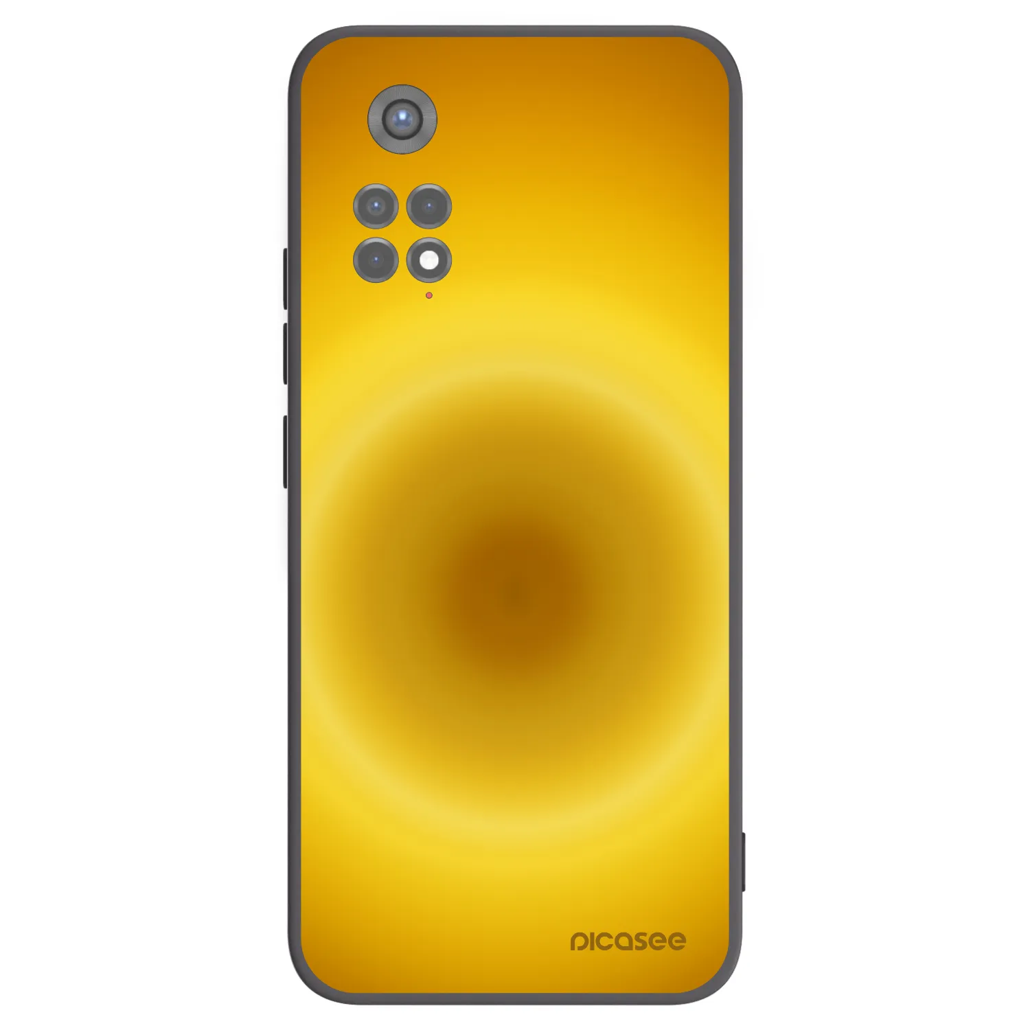 Picasee Μαύρη θήκη σιλικόνης για Xiaomi Redmi Note 11S 5G - Solar Pulse