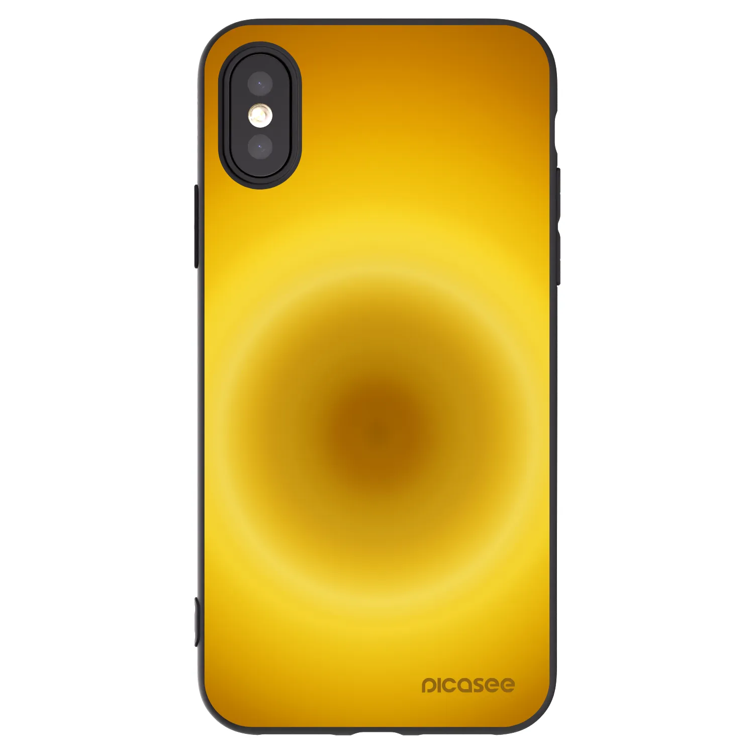 Picasee Μαύρη θήκη σιλικόνης για Apple iPhone X/XS - Solar Pulse