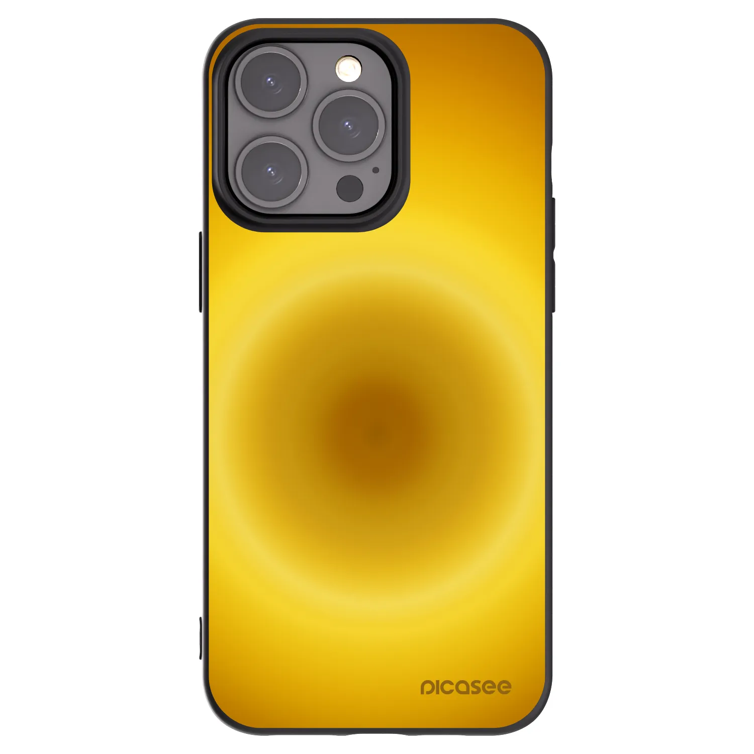 Picasee Μαύρη θήκη σιλικόνης για Apple iPhone 15 Pro Max - Solar Pulse