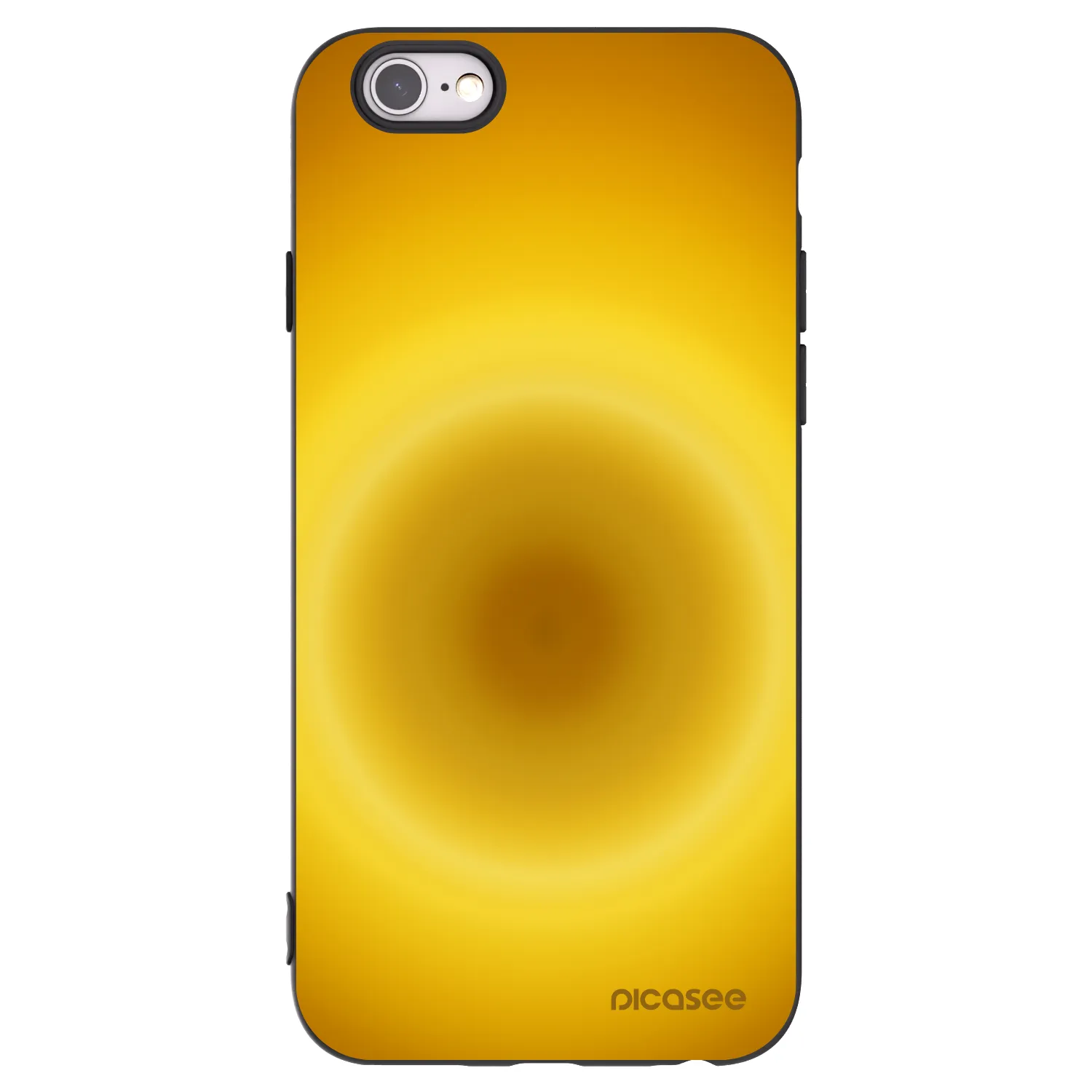 Picasee Μαύρη θήκη σιλικόνης για Apple iPhone 6/6S - Solar Pulse