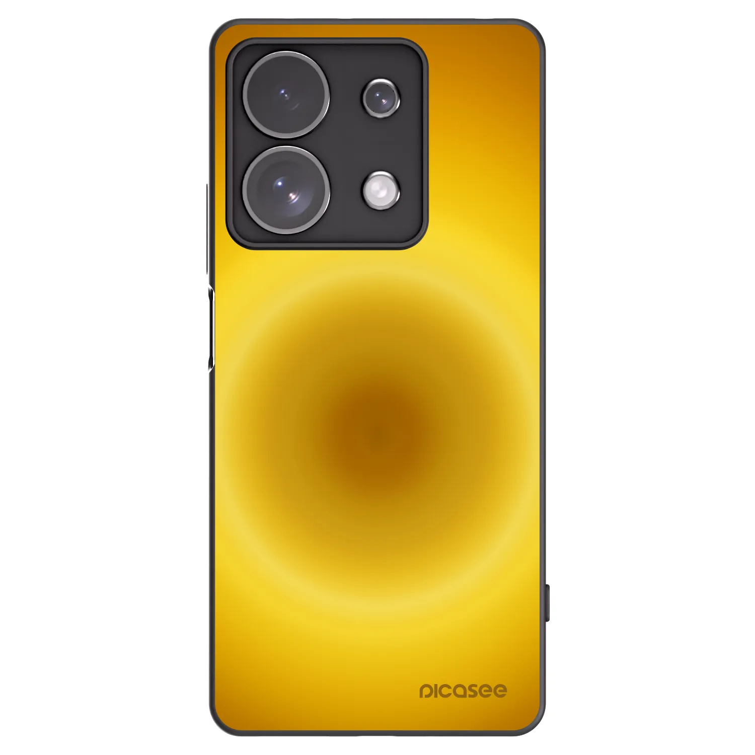 Picasee Μαύρη θήκη σιλικόνης για Xiaomi Redmi Note 13 Pro 4G - Solar Pulse