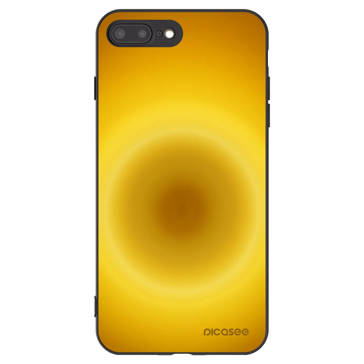 Picasee Μαύρη θήκη σιλικόνης για Apple iPhone 8 Plus - Solar Pulse