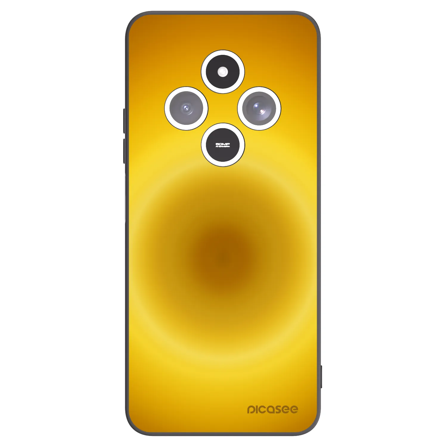 Picasee Μαύρη θήκη σιλικόνης για Xiaomi Redmi 14C - Solar Pulse