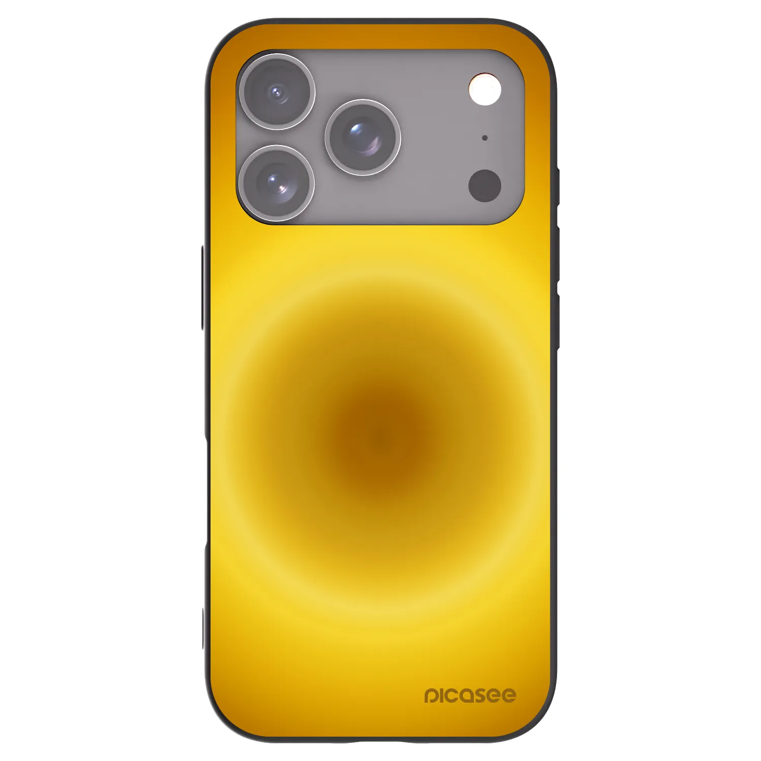 Picasee Μαύρη θήκη σιλικόνης για Apple iPhone 17 Pro - Solar Pulse