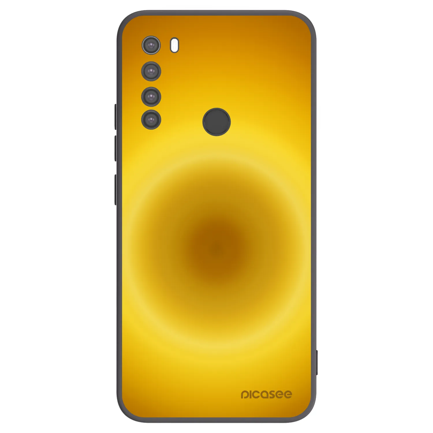 Picasee Μαύρη θήκη σιλικόνης για Xiaomi Redmi Note 8 - Solar Pulse