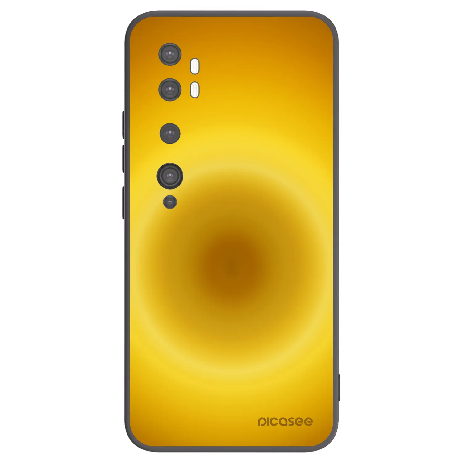 Picasee Μαύρη θήκη σιλικόνης για Xiaomi Mi Note 10 (Pro) - Solar Pulse