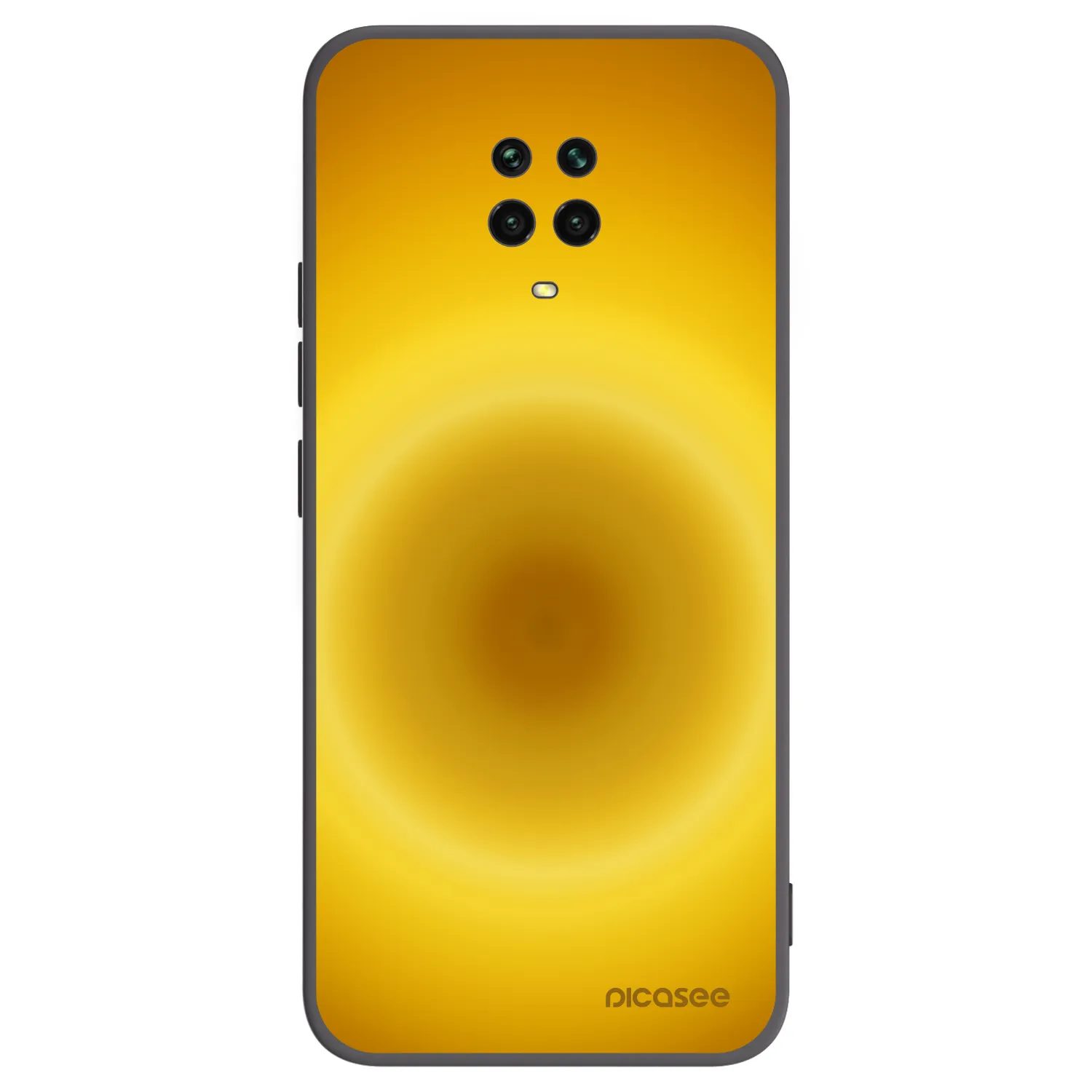 Picasee Μαύρη θήκη σιλικόνης για Xiaomi Redmi Note 9 Pro - Solar Pulse