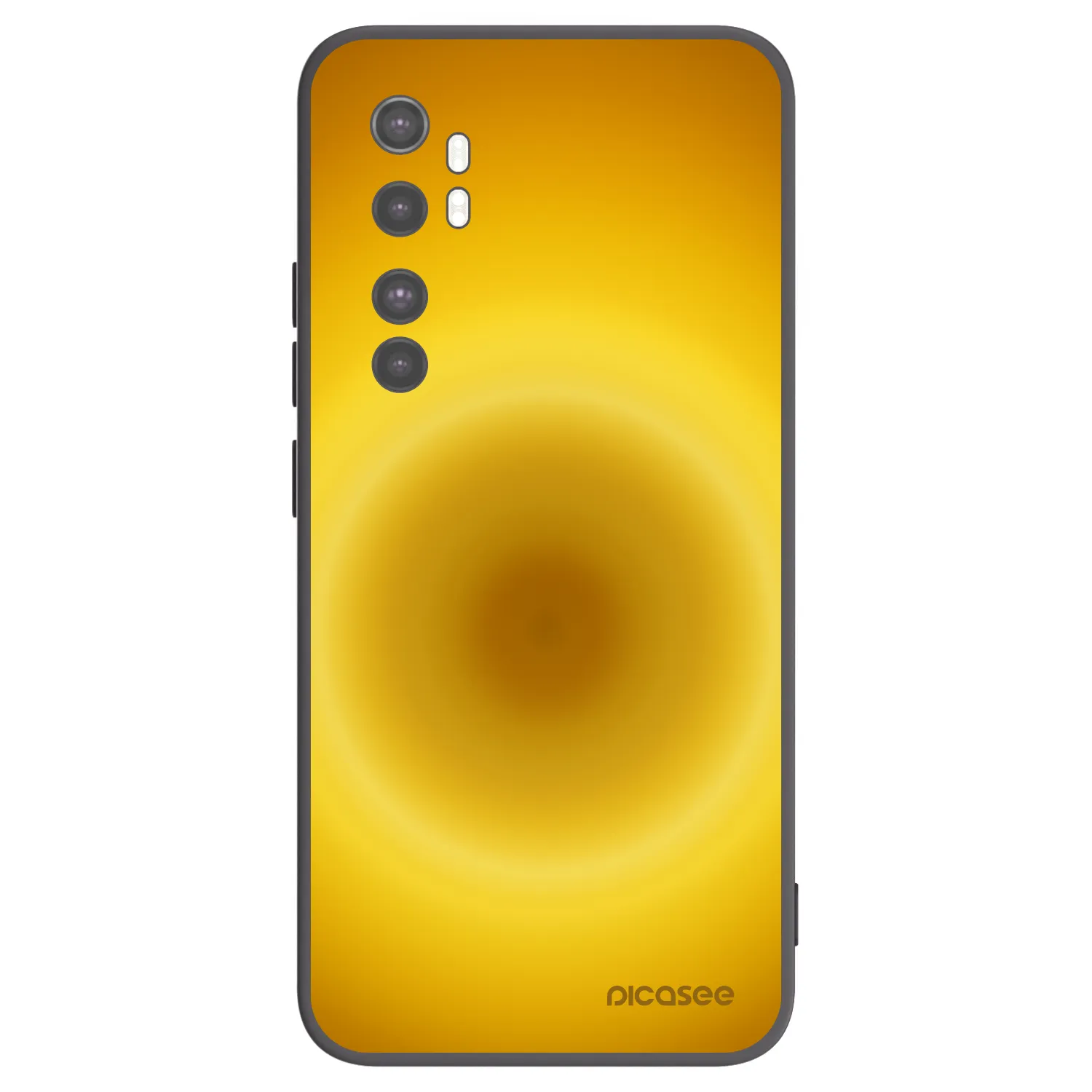 Picasee Μαύρη θήκη σιλικόνης για Xiaomi Mi Note 10 Lite - Solar Pulse