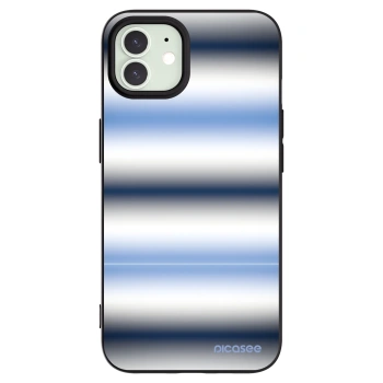 Picasee Μαύρη θήκη σιλικόνης για Apple iPhone 12 Pro - Static Lines