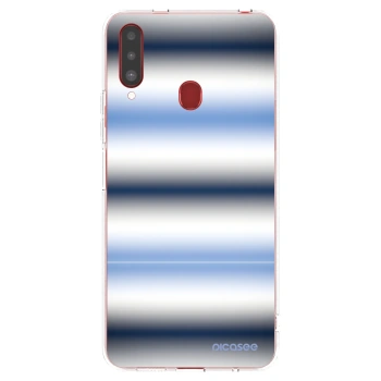 Picasee διαφανής θήκη σιλικόνης Samsung Galaxy A20s - Static Lines